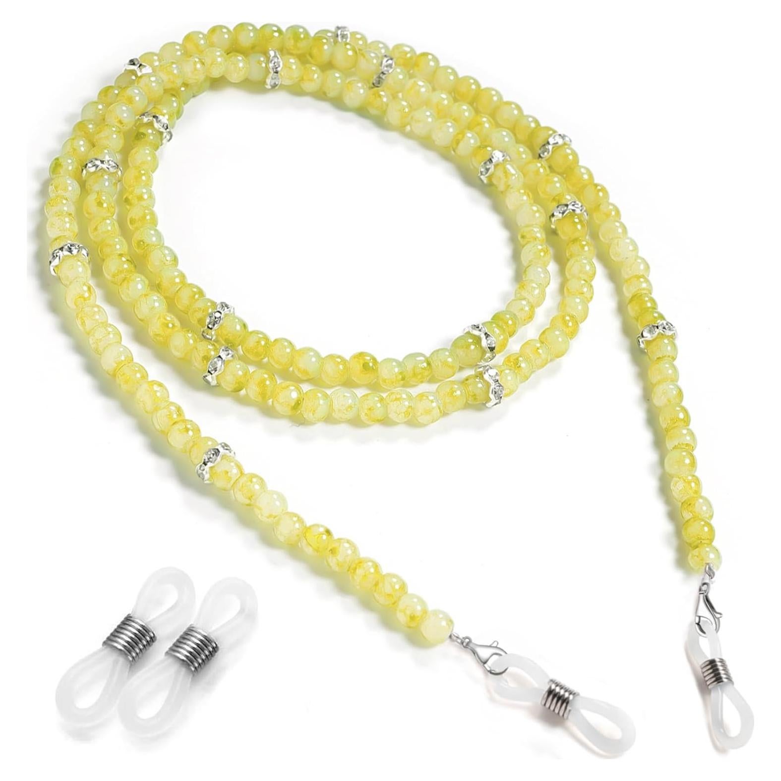 Cadena de Gafas BILIONE Cristal Amarillo 71 cm Unisex