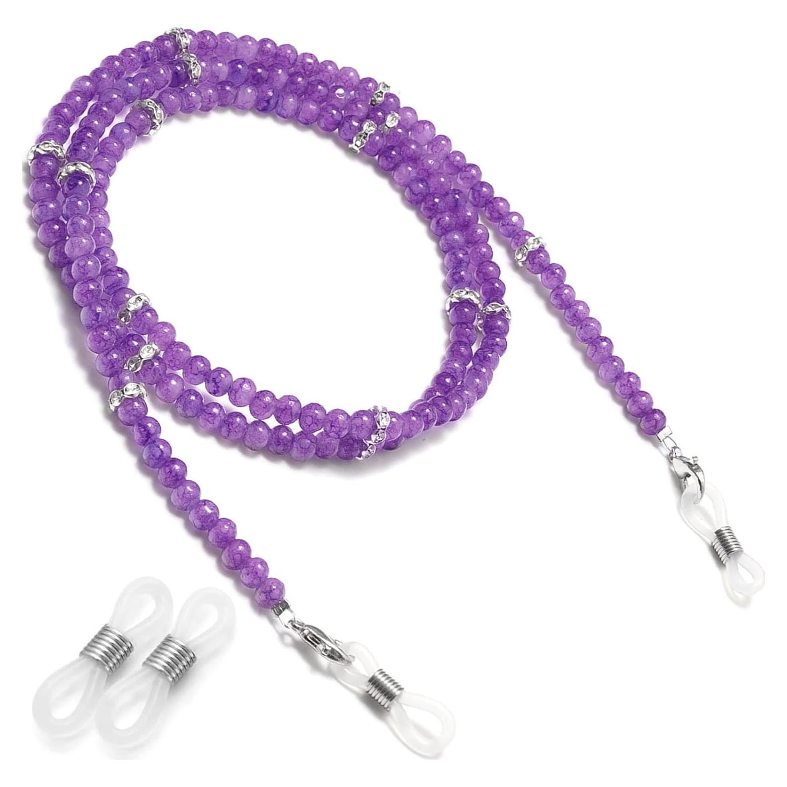 Cadena de Gafas BILIONE de Cristal 71 cm Color Púrpura