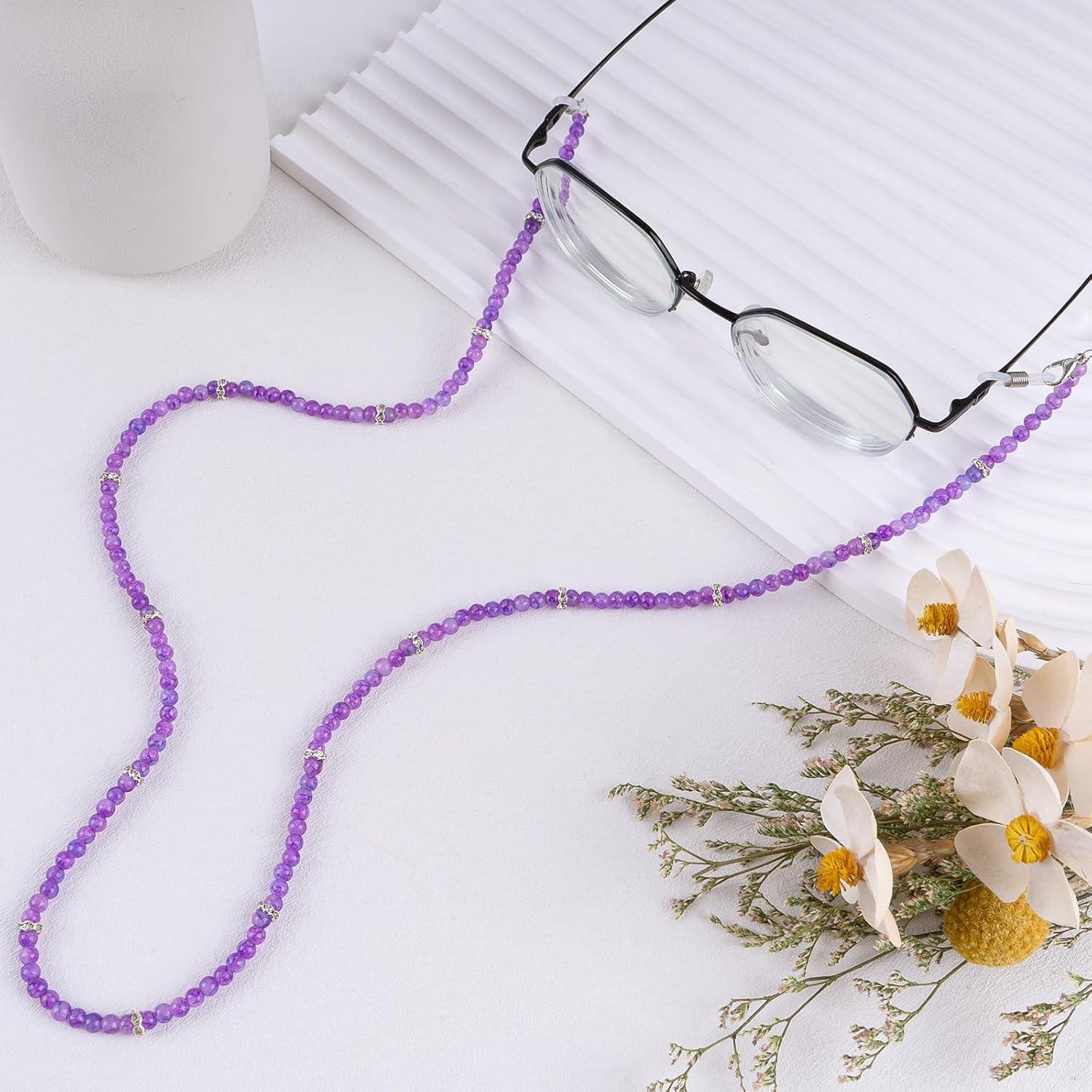 Cadena de Gafas BILIONE de Cristal 71 cm Color Púrpura