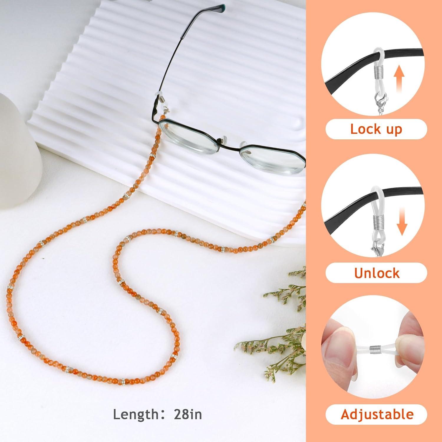 Cadena de Gafas BILIONE Rojo 71 cm Cristal Unisex