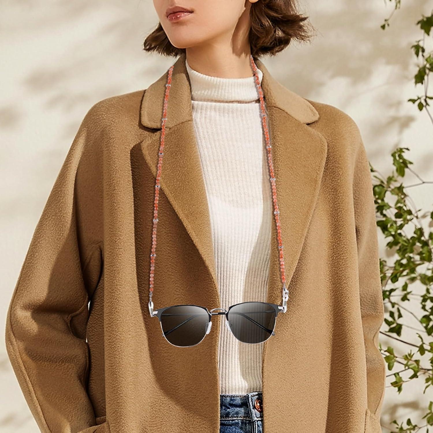 Cadena de Gafas BILIONE Rojo 71 cm Cristal Unisex