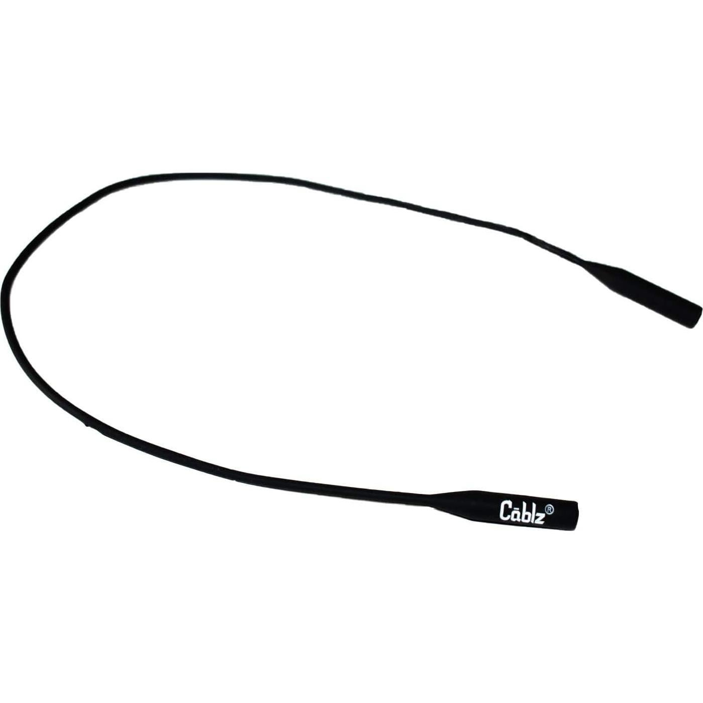 Cablz Retenedor de Gafas Clásico Silicona Negra 40,64 cm