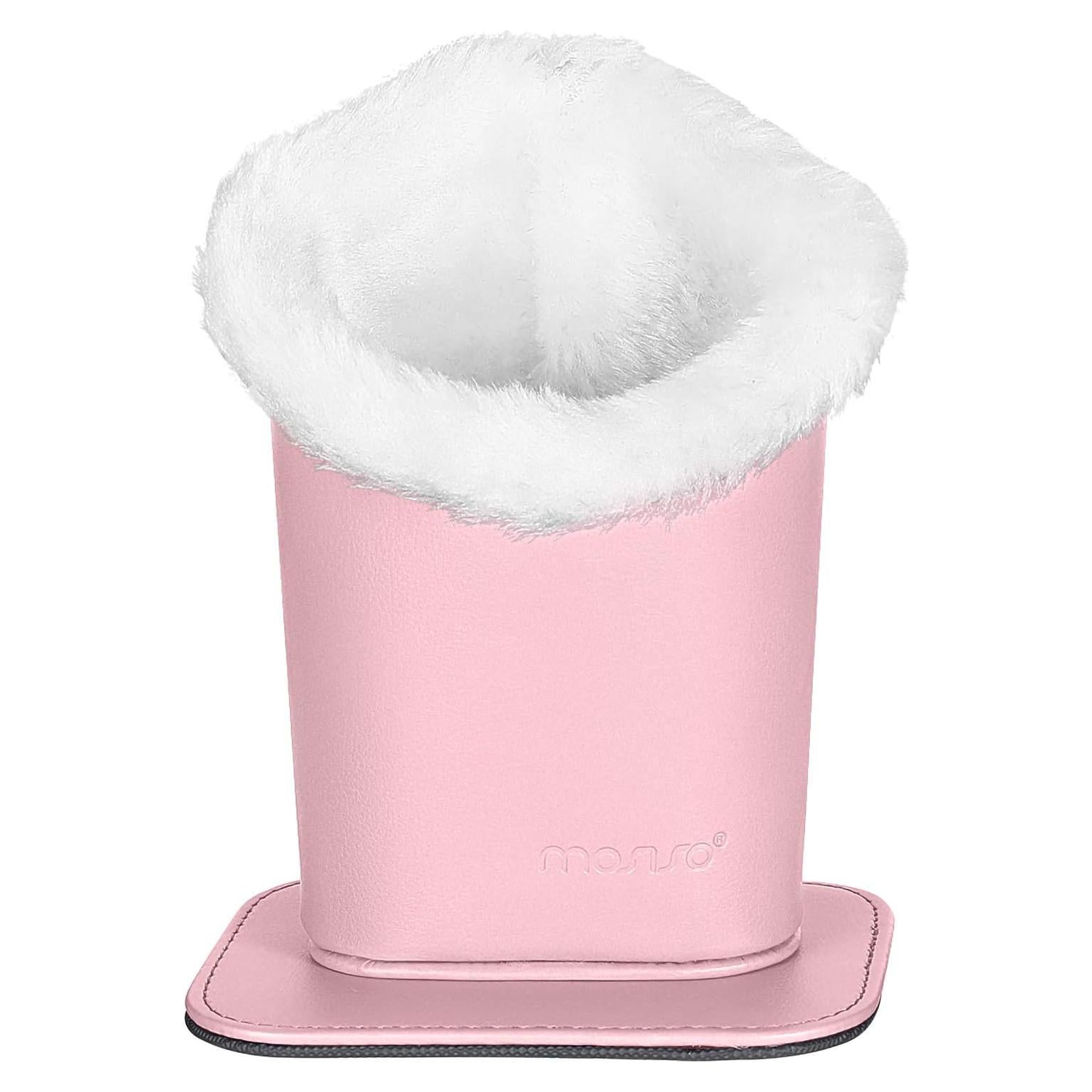 Soporte para Gafas MOSISO Rosa con Base Magnética y Cuero PU