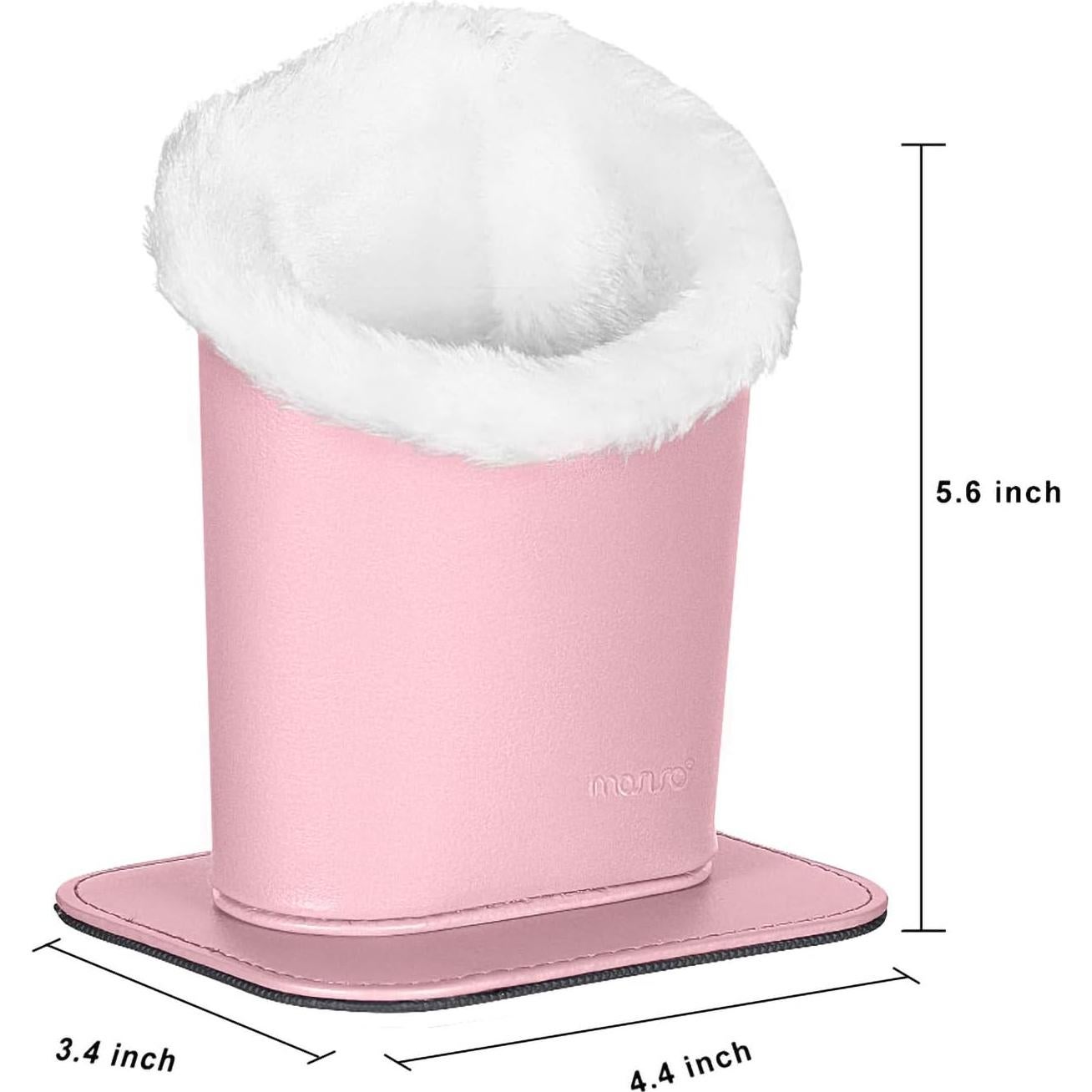 Soporte para Gafas MOSISO Rosa con Base Magnética y Cuero PU