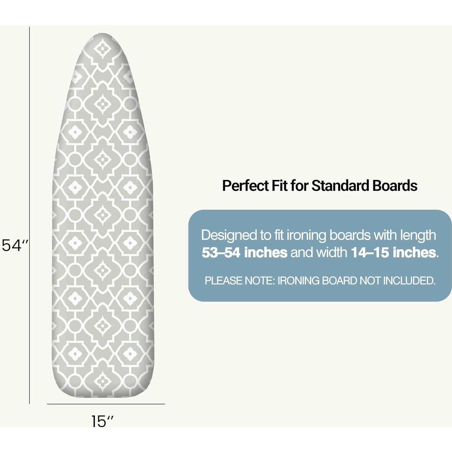 Funda y Almohadilla para Tabla de Planchar UniSimp 33x137 cm Algodón