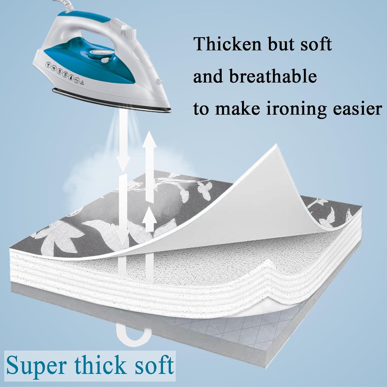 Funda de Tabla de Planchar MZXcuin Algodón Floral Gris 31.75x81.28cm