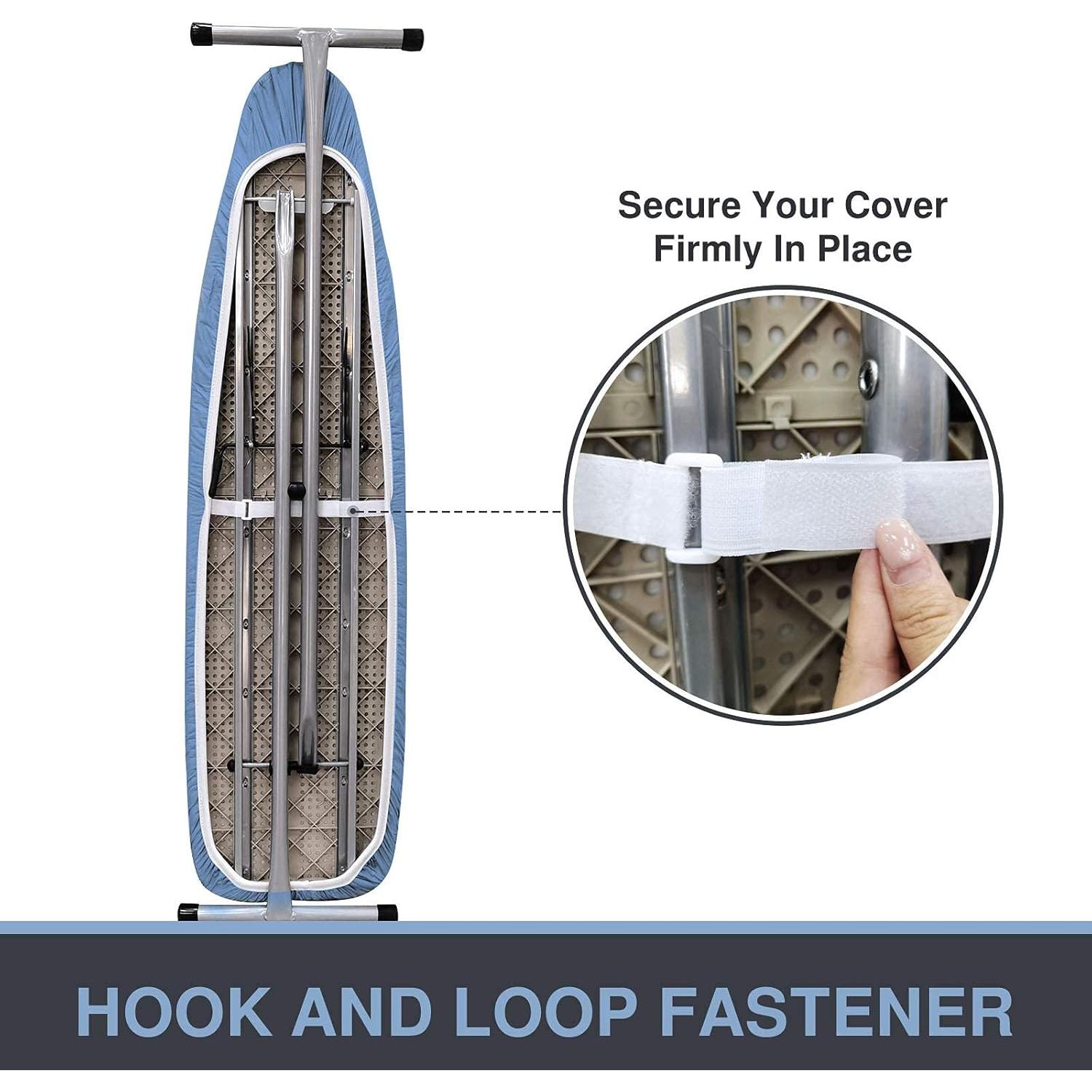 Funda y Almohadilla para Tabla de Planchar VividPaw 38x137 cm Azul