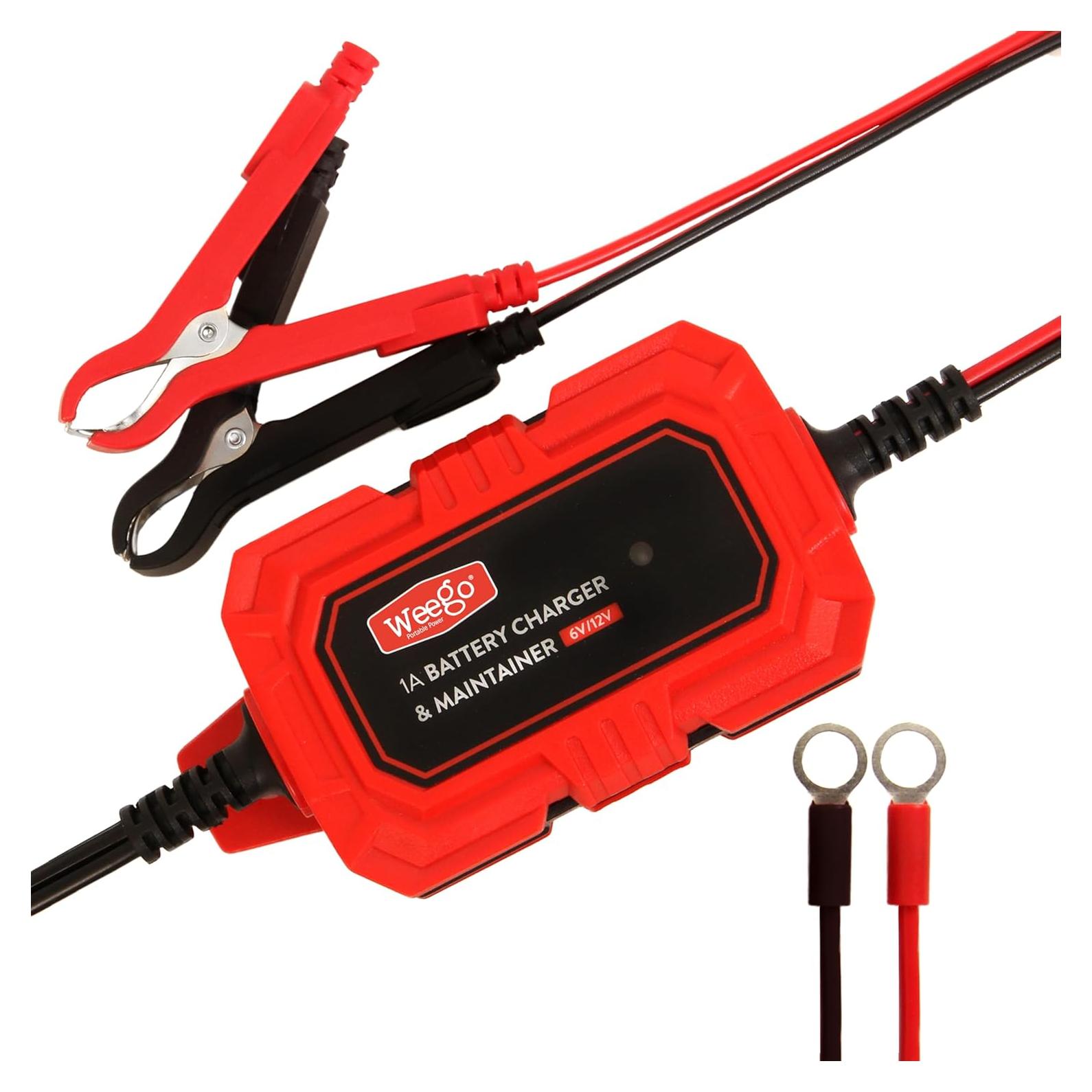 Mantenedor de Batería Weego BCM1 6V/12V Carga Automática