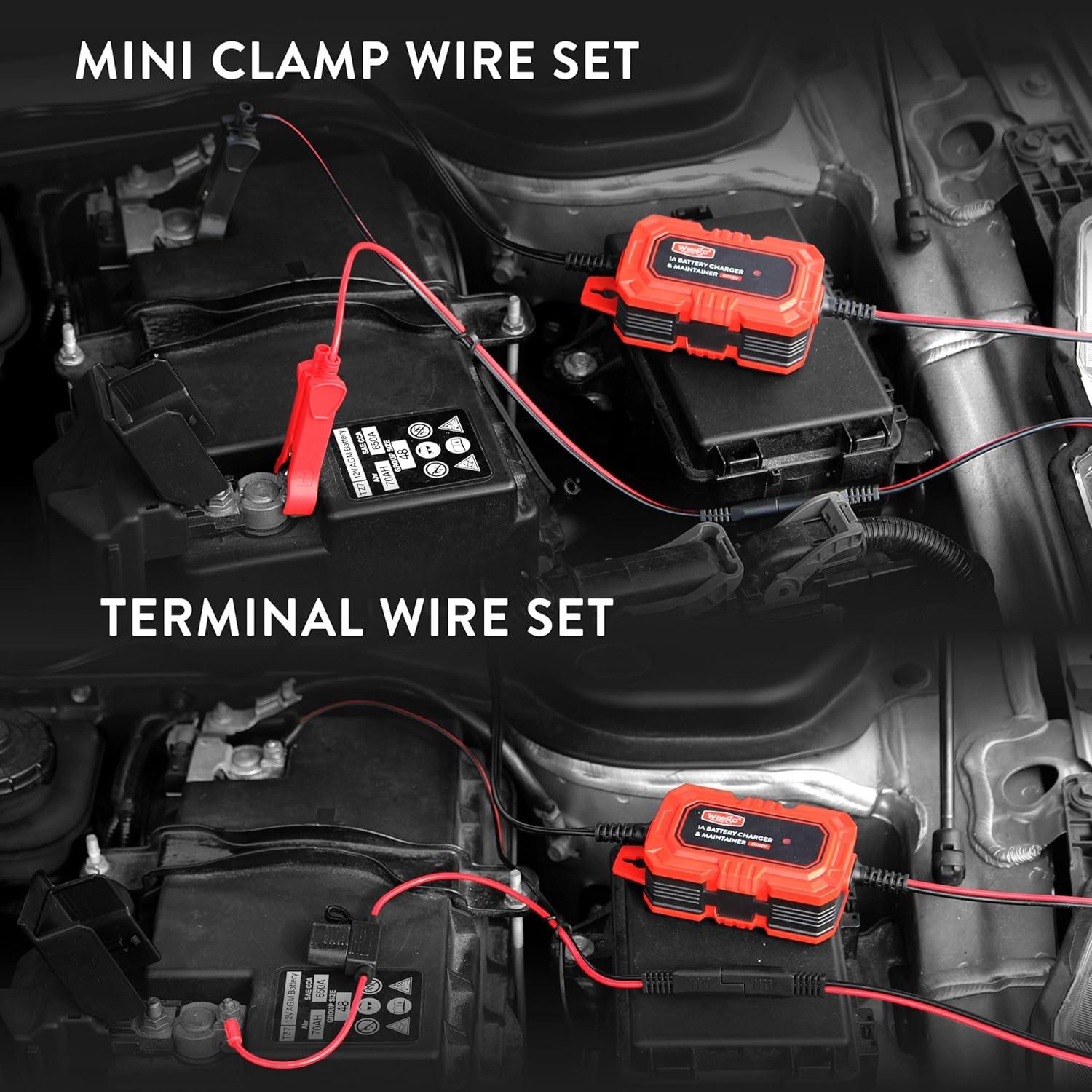 Mantenedor de Batería Weego BCM1 6V/12V Carga Automática