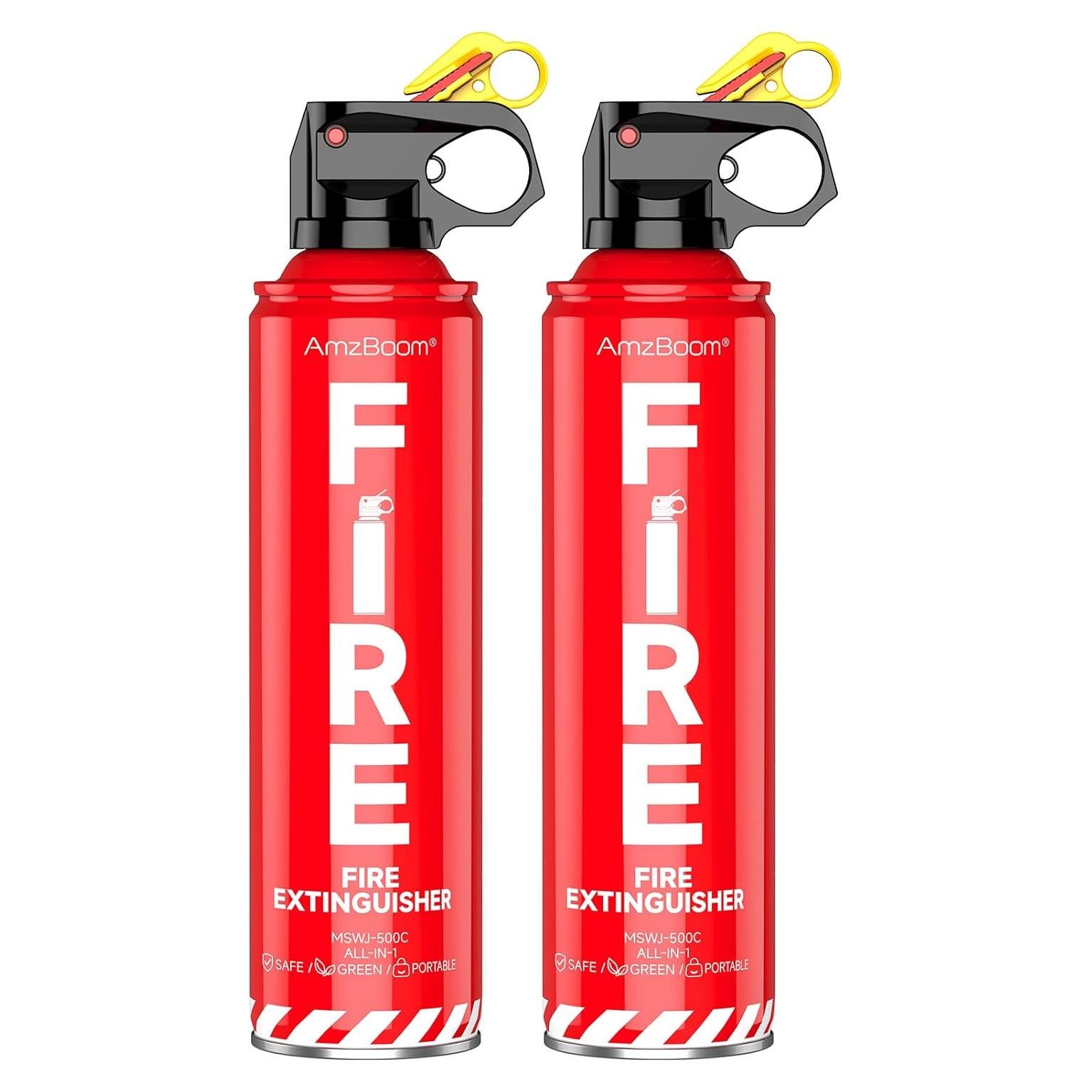 Extintor de incendios AmzBoom 2 unidades compacto A B C K