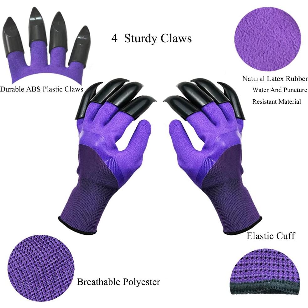 Guantes de Jardín DCCPAA Impermeables con Garras - Unisex