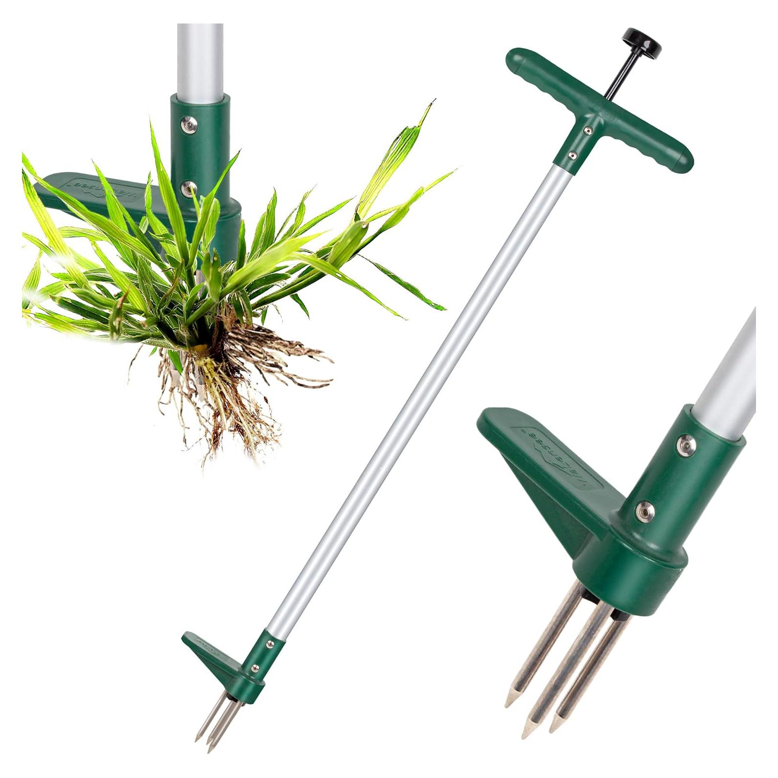 Extractor de Malezas Walensee con Mango Largo y 3 Garras