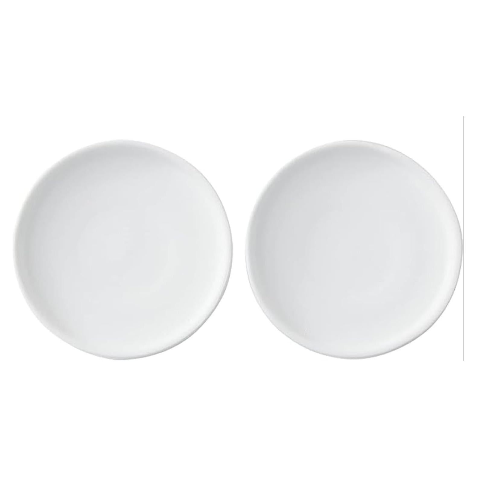 Plato de Cerámica Blanca Mate 11.94 cm - 2 Pack para Macetas