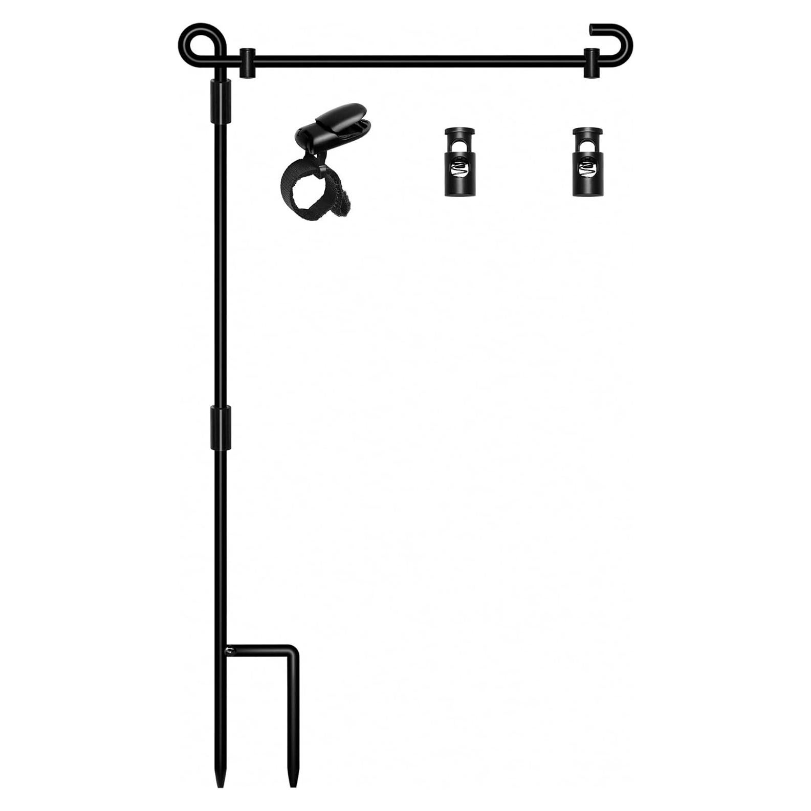 Soporte para Bandera de Jardín HOOSUN de Metal 3 Piezas