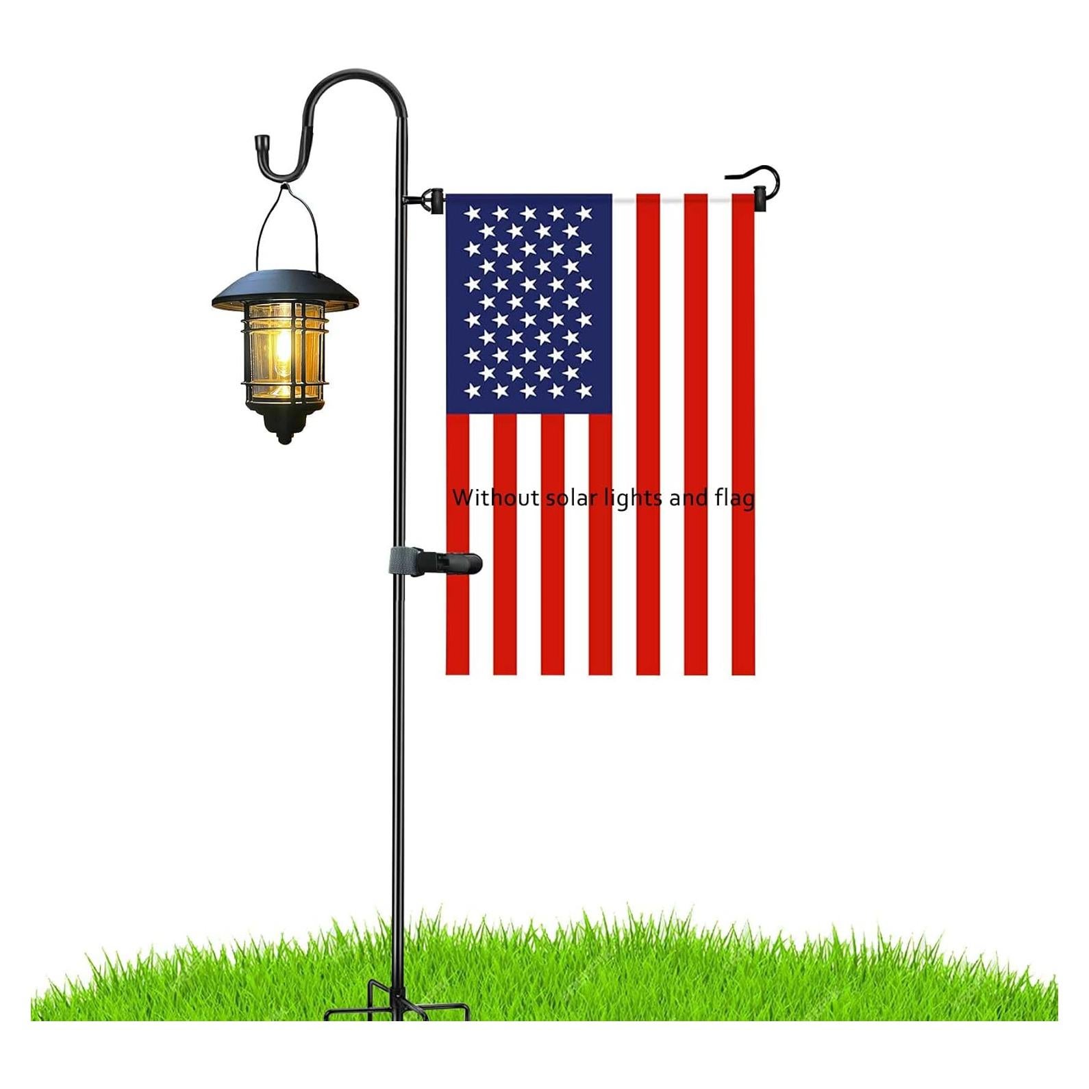 Soporte para Bandera de Jardín GQP261 121.92 cm con Clip Antiviento