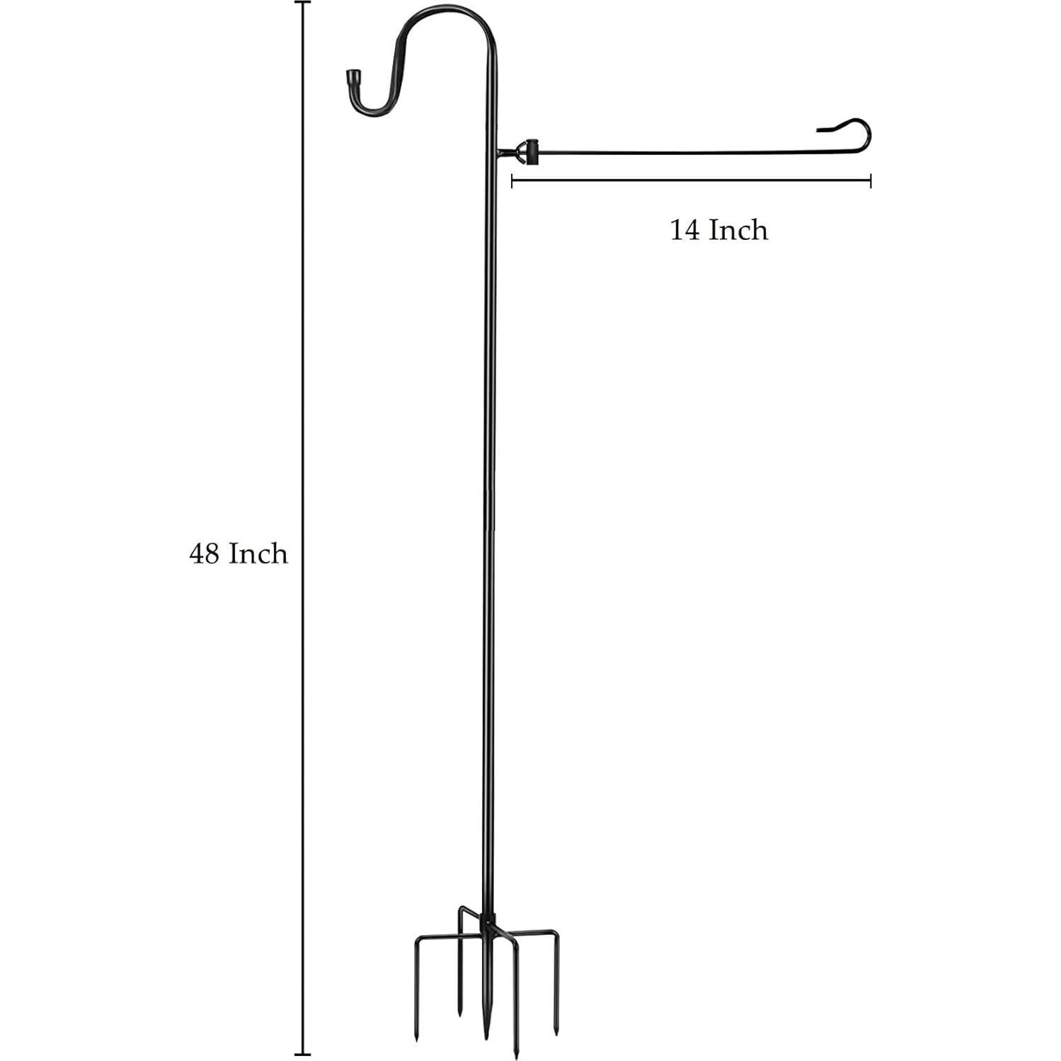Soporte para Bandera de Jardín GQP261 121.92 cm con Clip Antiviento