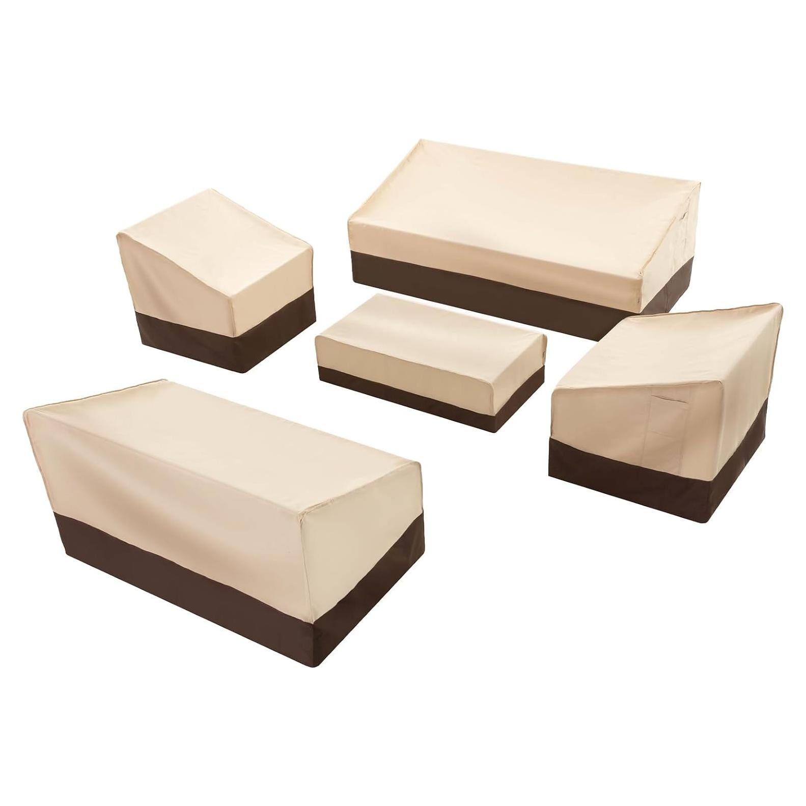 Cubiertas para Muebles de Patio Loriano 5 Piezas Impermeables