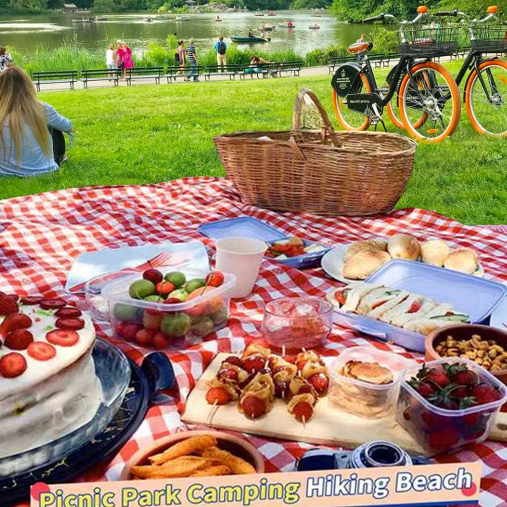 Manta de Picnic Impermeable PUPOPIK 203x152cm Roja