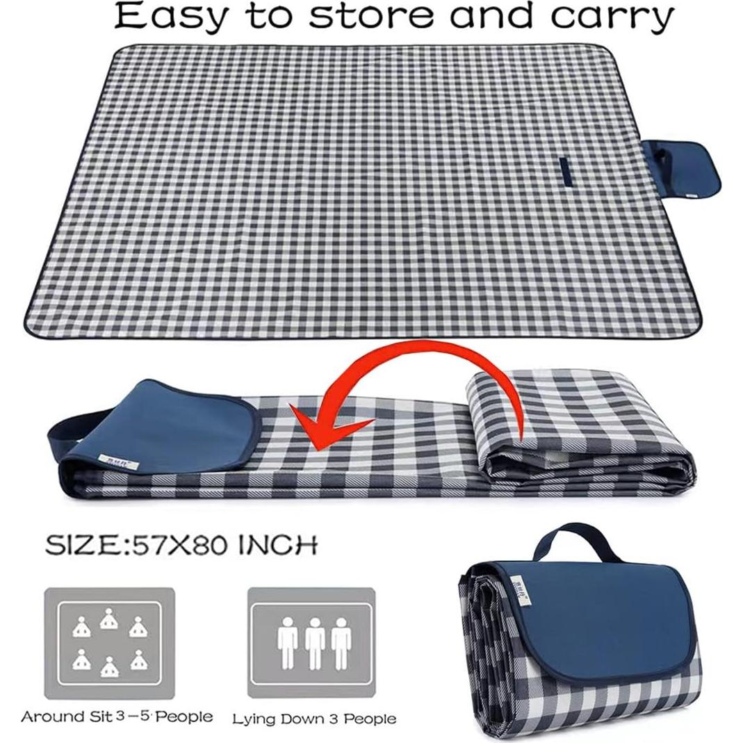 Manta de Picnic Impermeable RUIBOLU 203x152cm Plegable