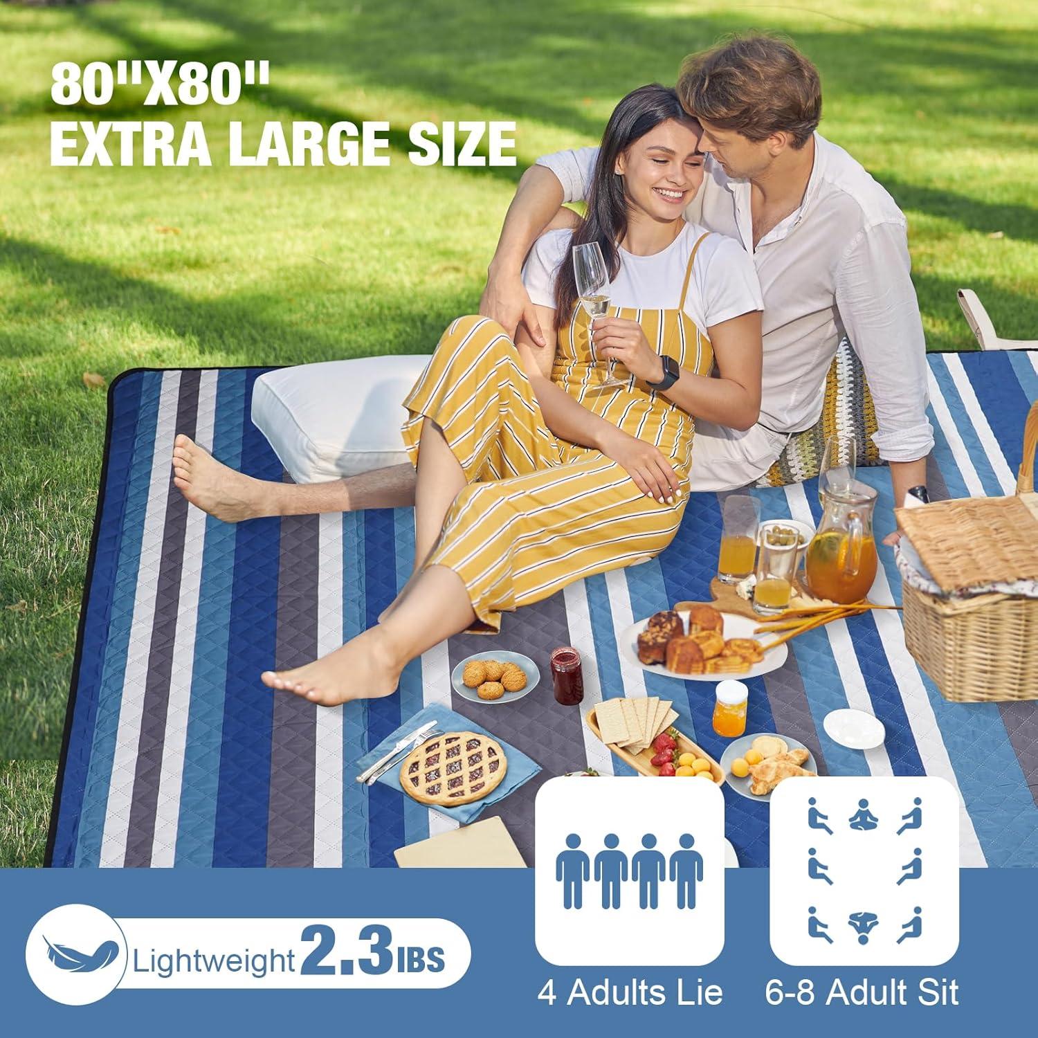 Manta de Picnic Extra Grande G GOOD GAIN 203x203cm Impermeable