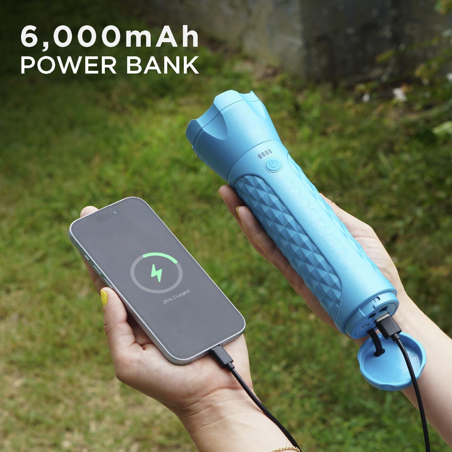 Arrancador Portátil BoostHero 6000mAh Linterna LED Azul