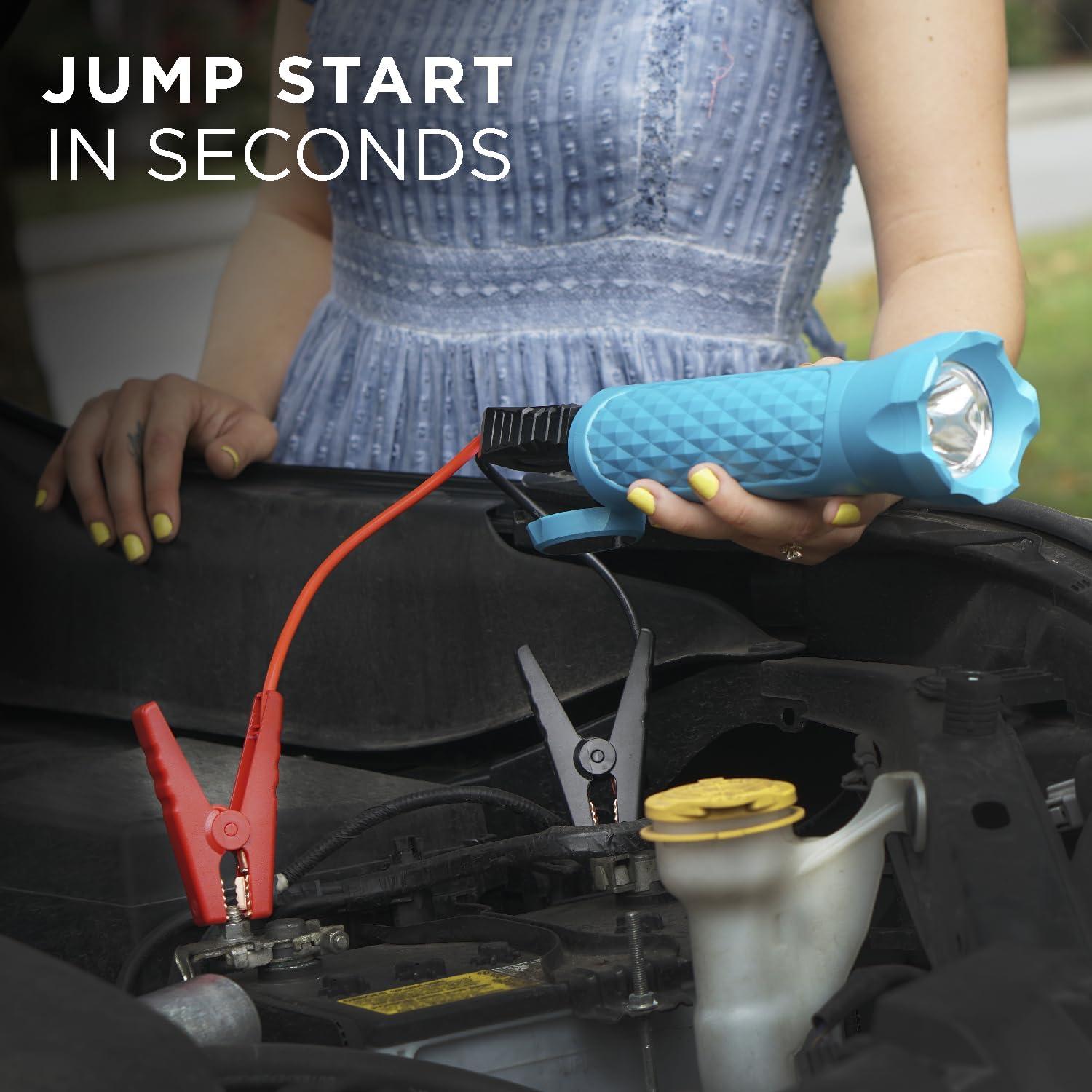 Arrancador Portátil BoostHero 6000mAh Linterna LED Azul