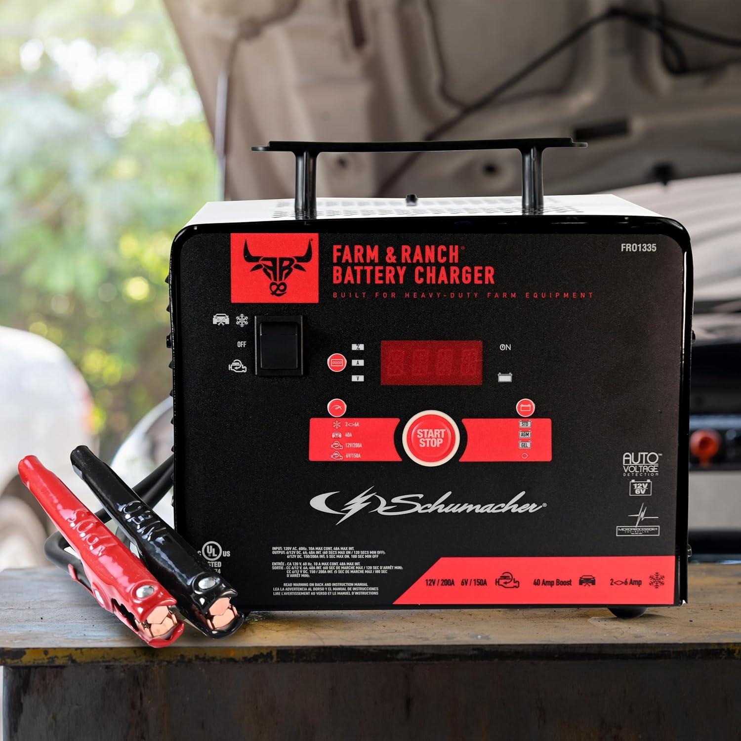 Cargador y Arrancador Schumacher FR01335 4-en-1 200A 12V