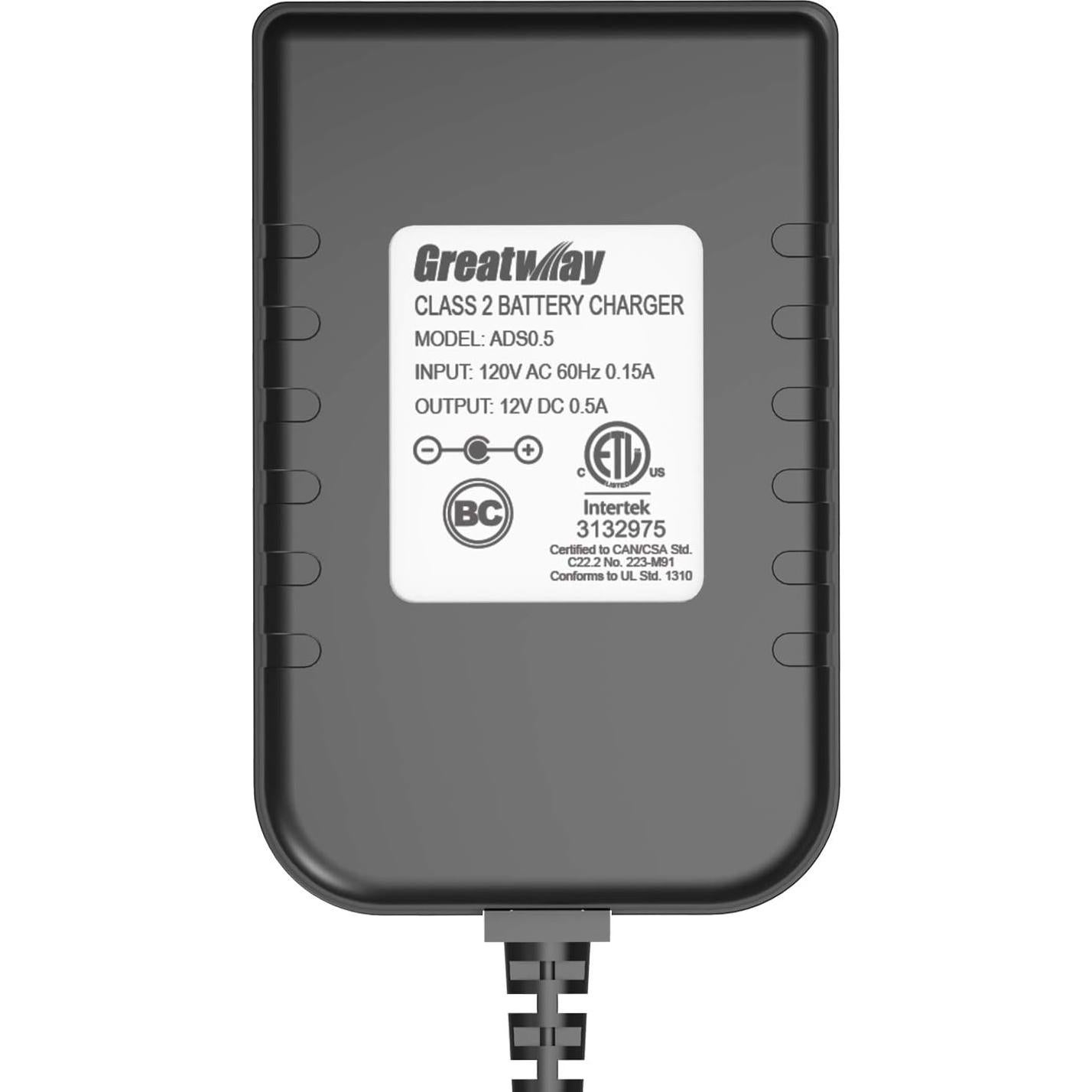 Cargador de Batería Clase 2 ADS 12V 0.5A para GM037C