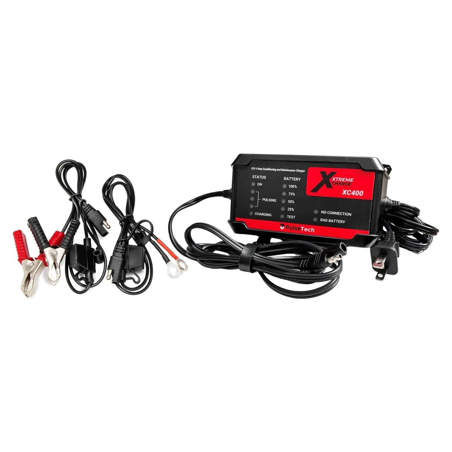 Cargador de Baterías PulseTech XC400 4A Mantenedor 12V
