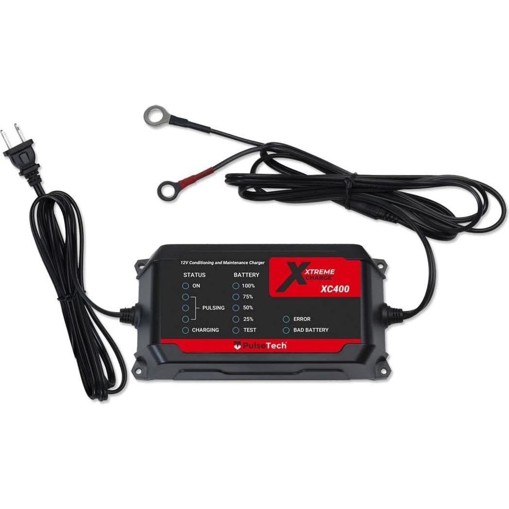Cargador de Baterías PulseTech XC400 4A Mantenedor 12V