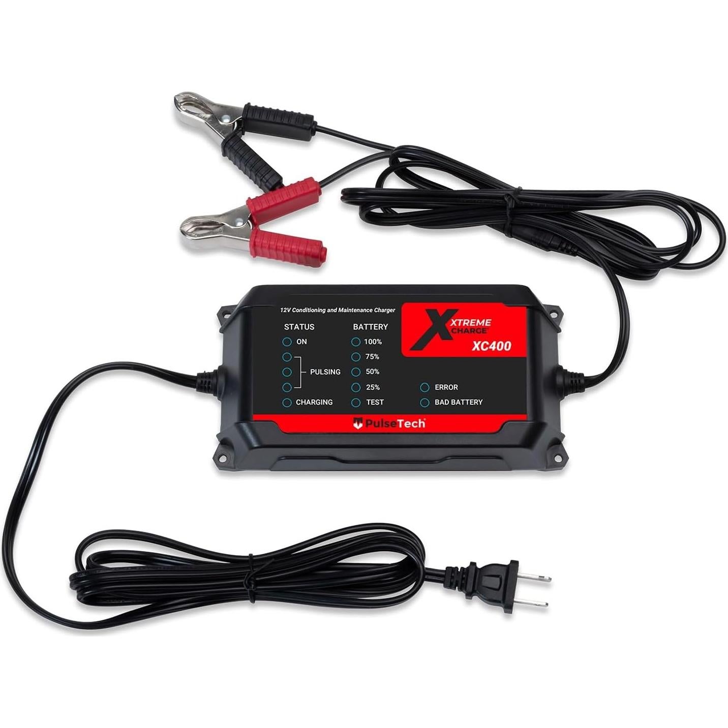 Cargador de Baterías PulseTech XC400 4A Mantenedor 12V