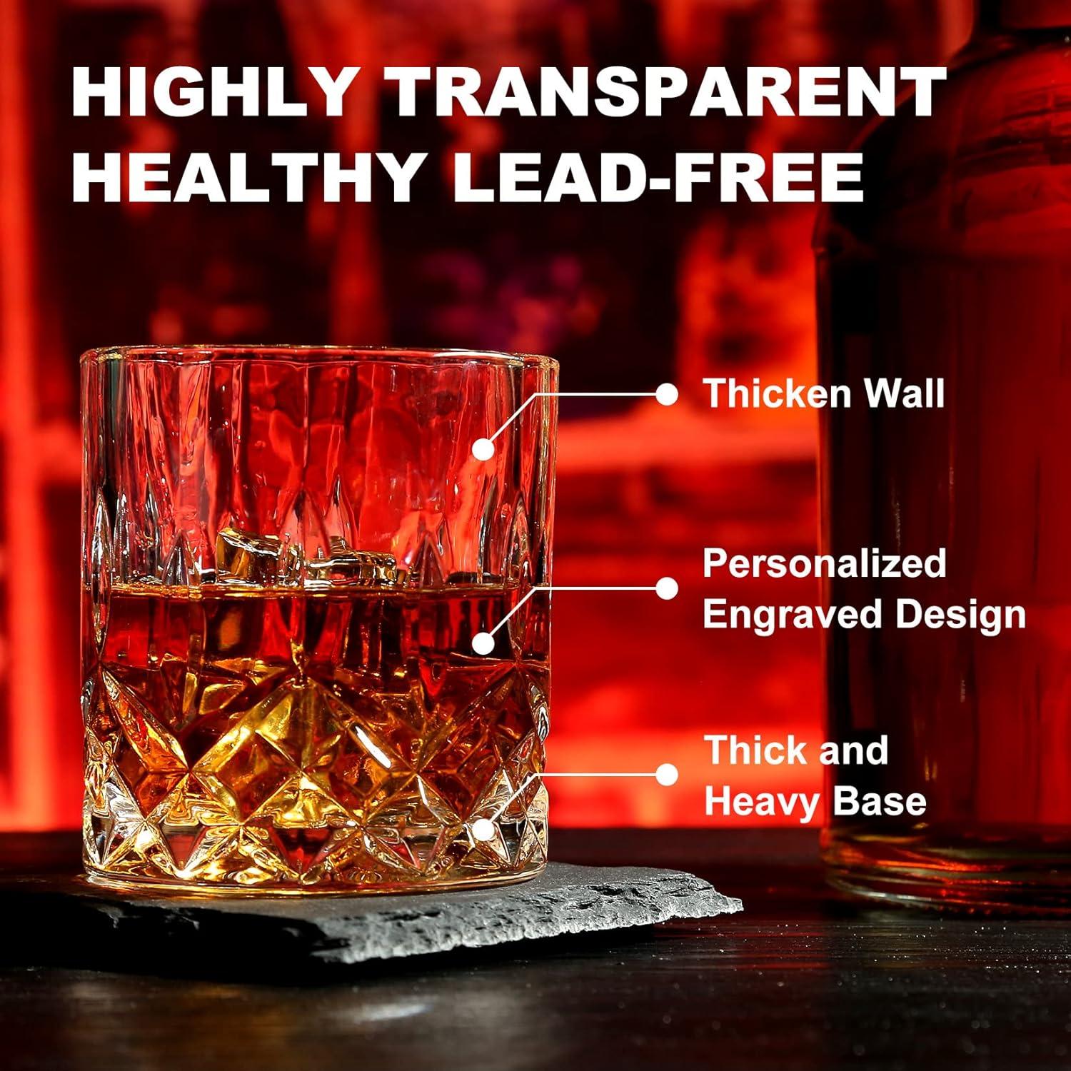 Set de Whiskey EXREIZST con 2 Vasos y Piedras de Granito