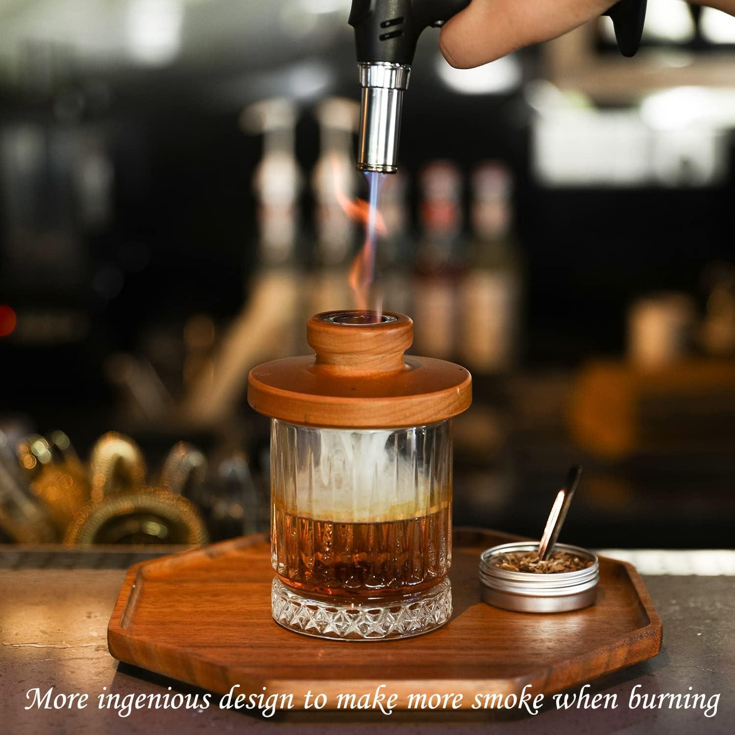 Kit Ahumador de Cócteles WillsCoo con 6 Sabores y Antorcha