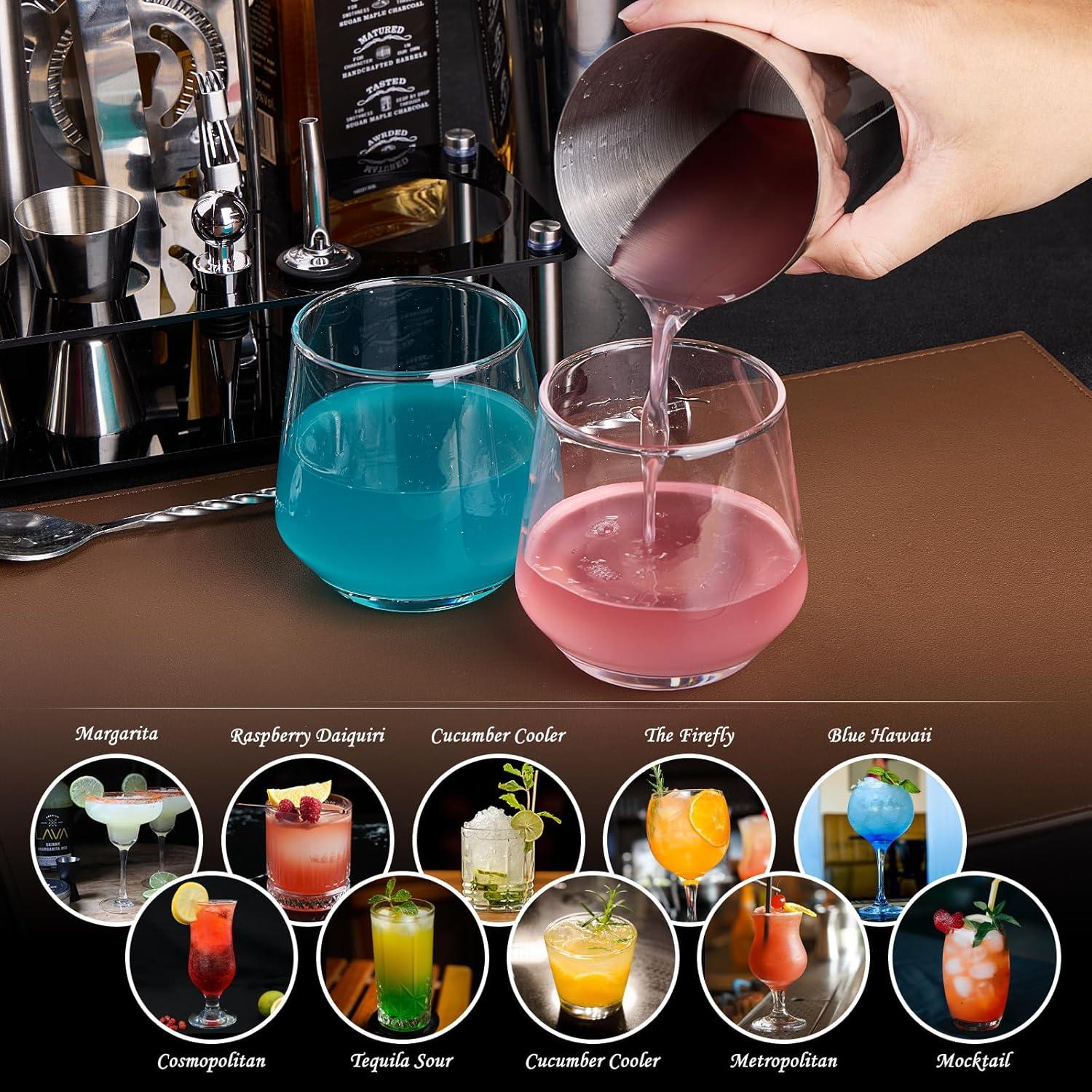 Juego de Shaker de Cócteles Wukuna 15 Piezas Acero Inoxidable