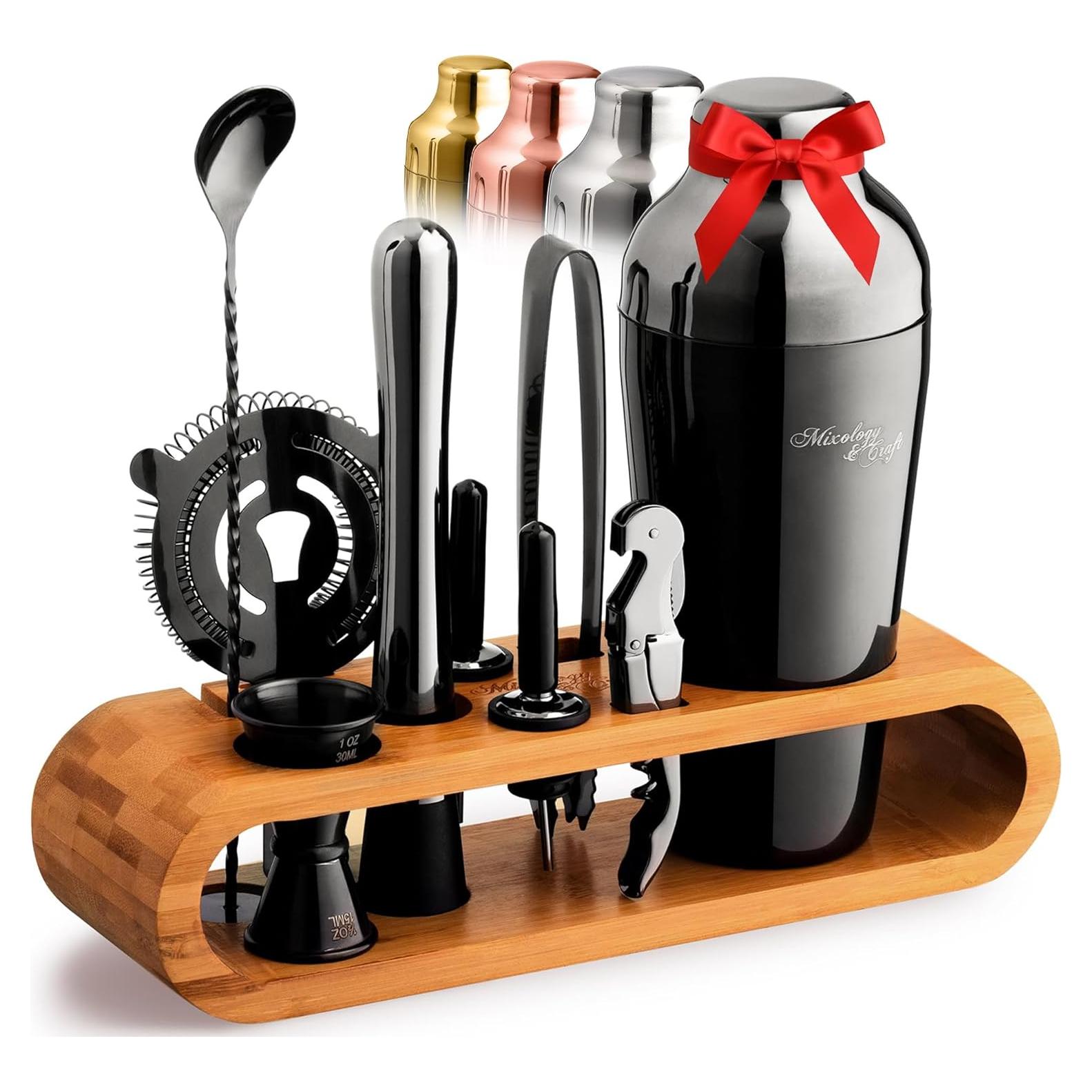 Set de Coctelera Mixología y Artesanía 10 Piezas Metal Gun