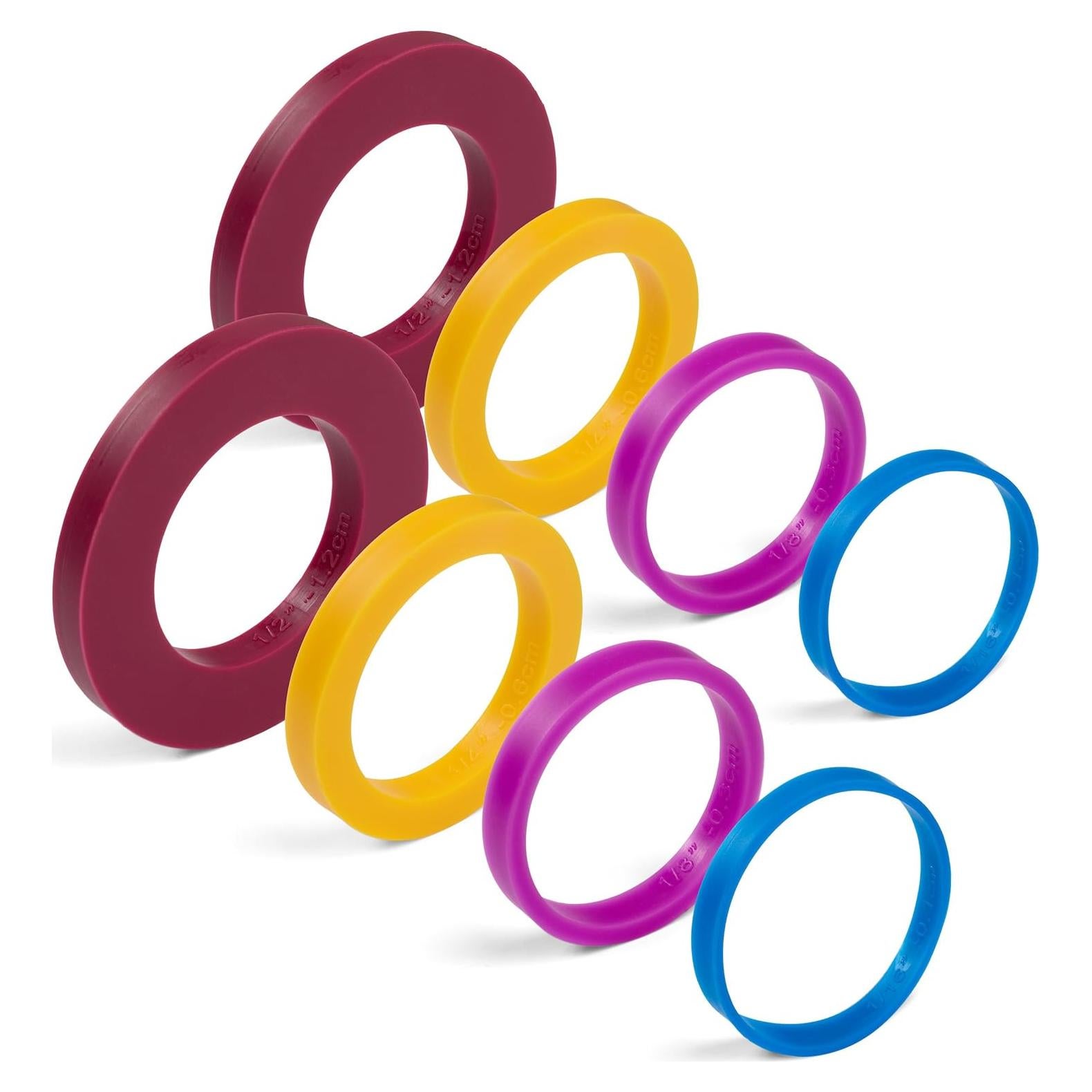 Anillos Espaciadores de Silicona GreenOlive para Rodillos 8 Piezas