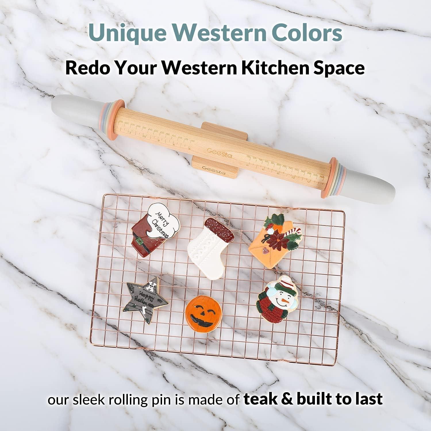 Rodillo de Madera Ajustable Geesta 58.42 cm con 5 Anillos