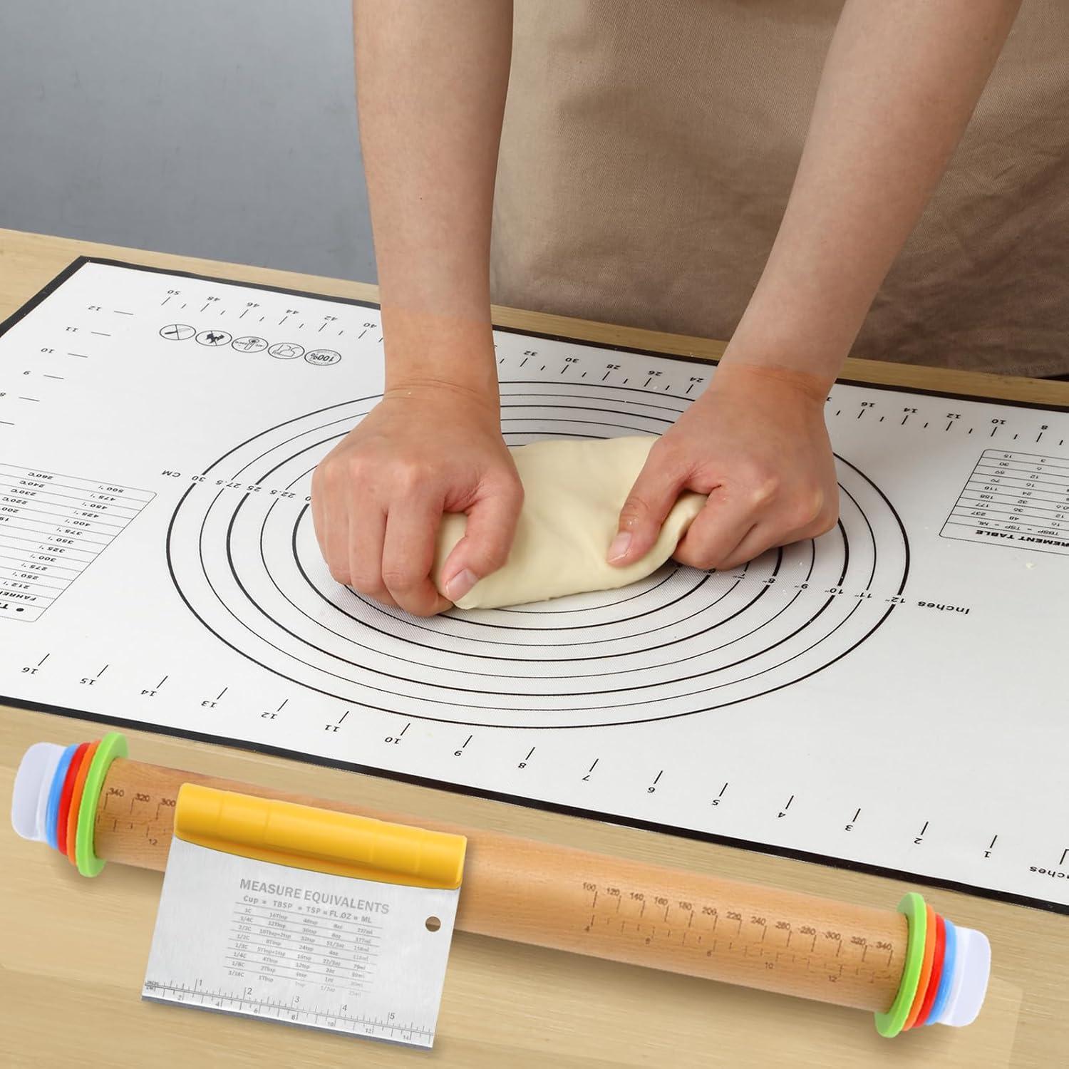 Juego de rodillos Unokit 3 piezas - Rodillo de madera 44.5 cm