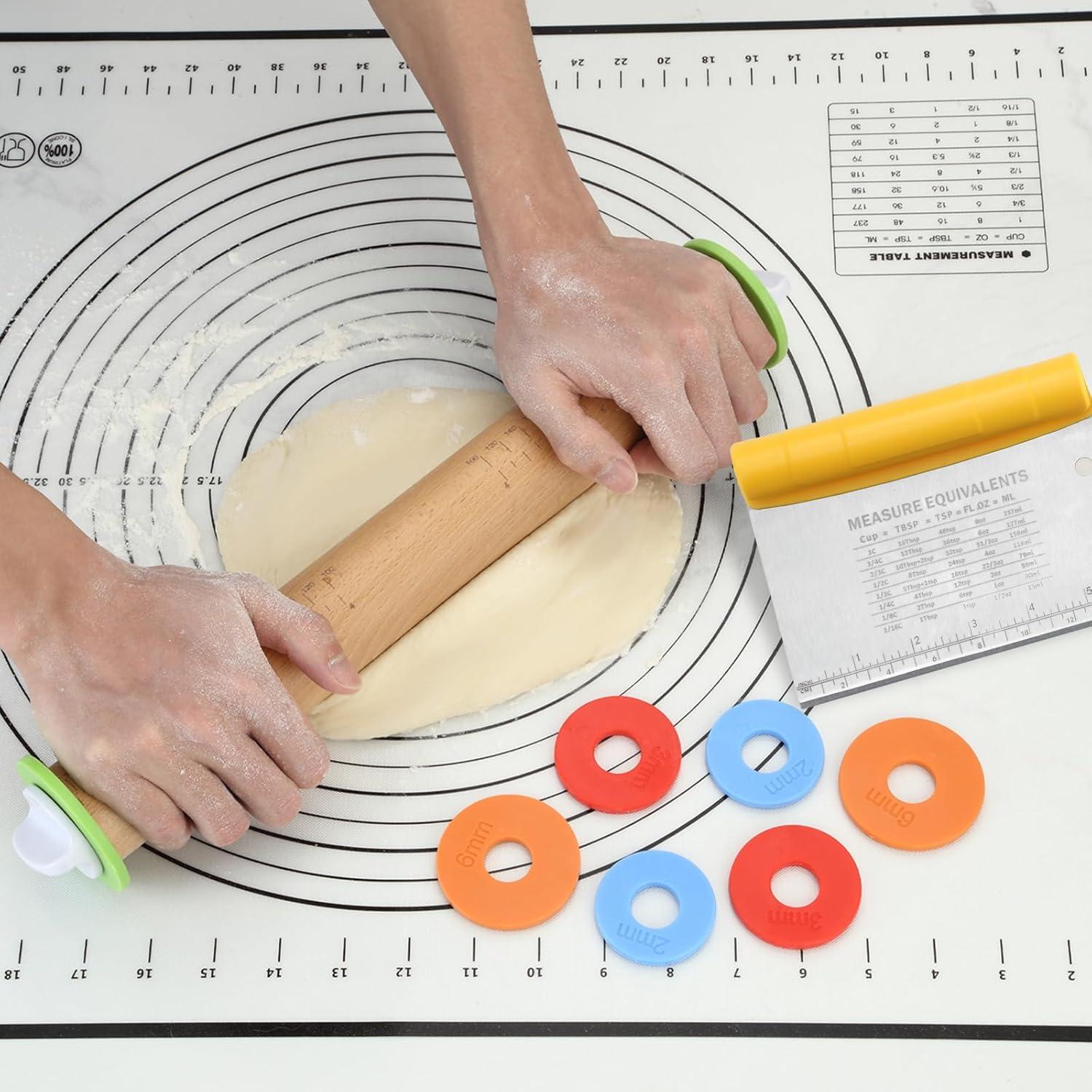 Juego de rodillos Unokit 3 piezas - Rodillo de madera 44.5 cm