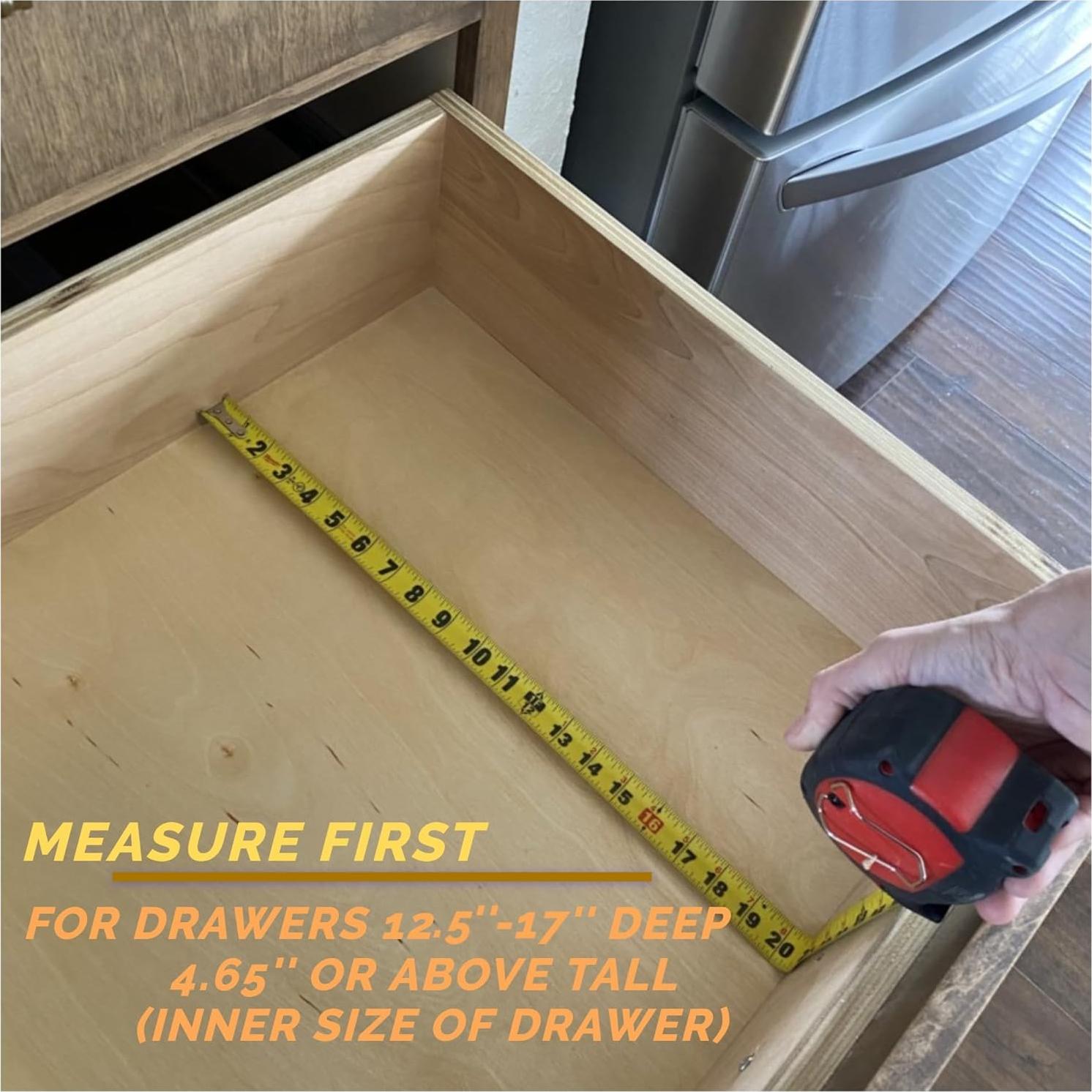 Divisores de Cajones Fabsome 6 Unidades Bambú Ajustables 31.8-43.2 cm