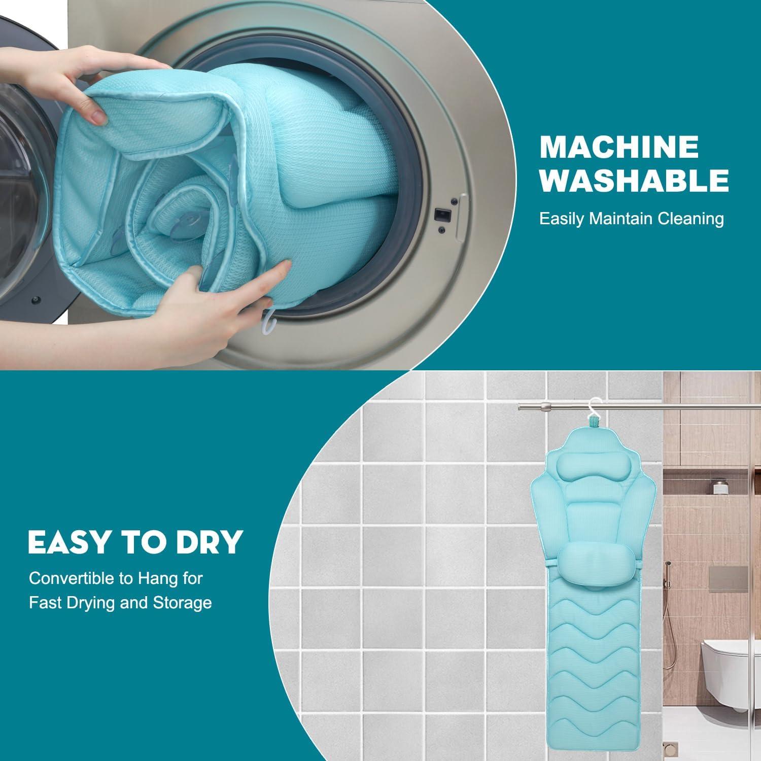 Almohada de Baño Ergonómica Idle Hippo 155 cm con Ventosas