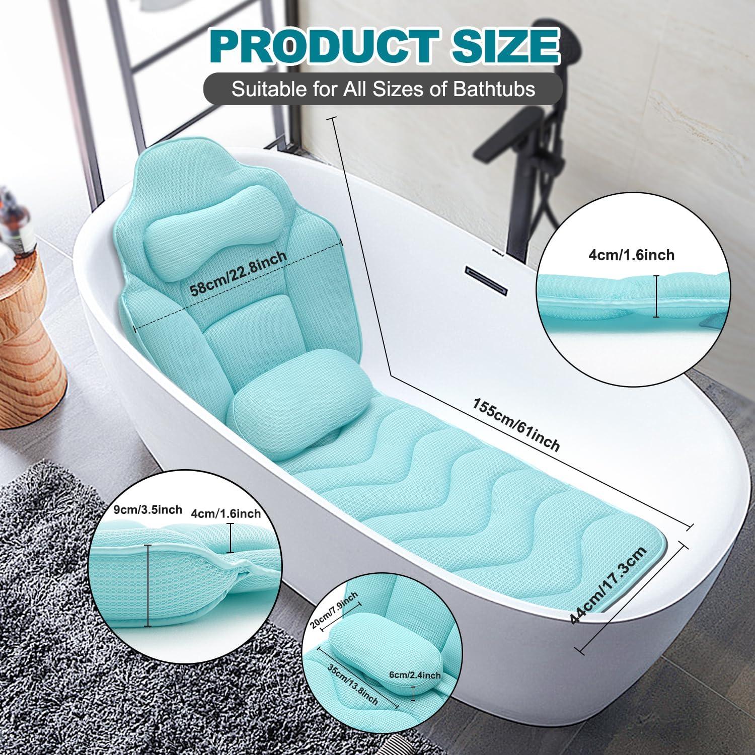 Almohada de Baño Ergonómica Idle Hippo 155 cm con Ventosas
