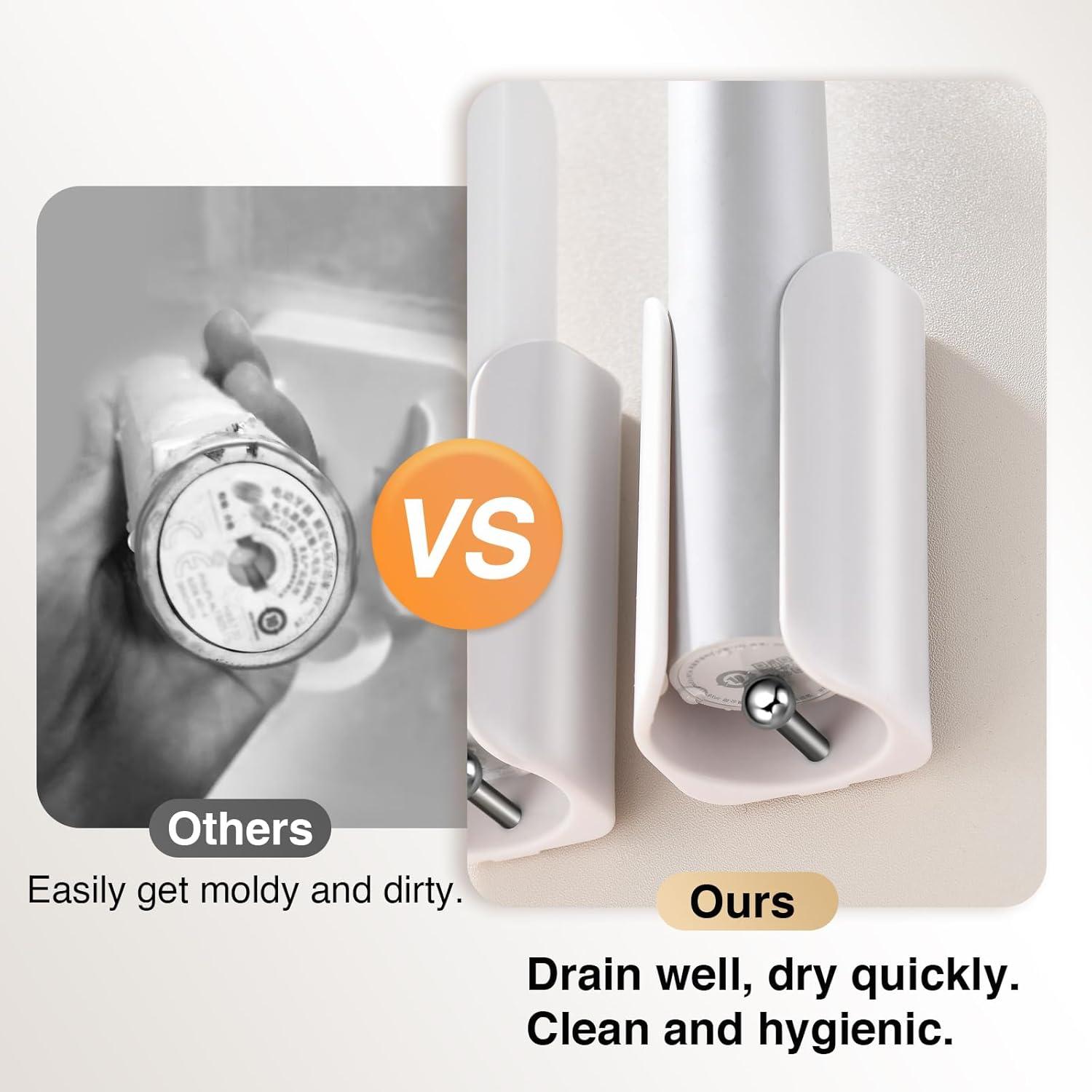 Soporte para Cepillo de Dientes Eléctrico HAVICATO Blanco 2pcs