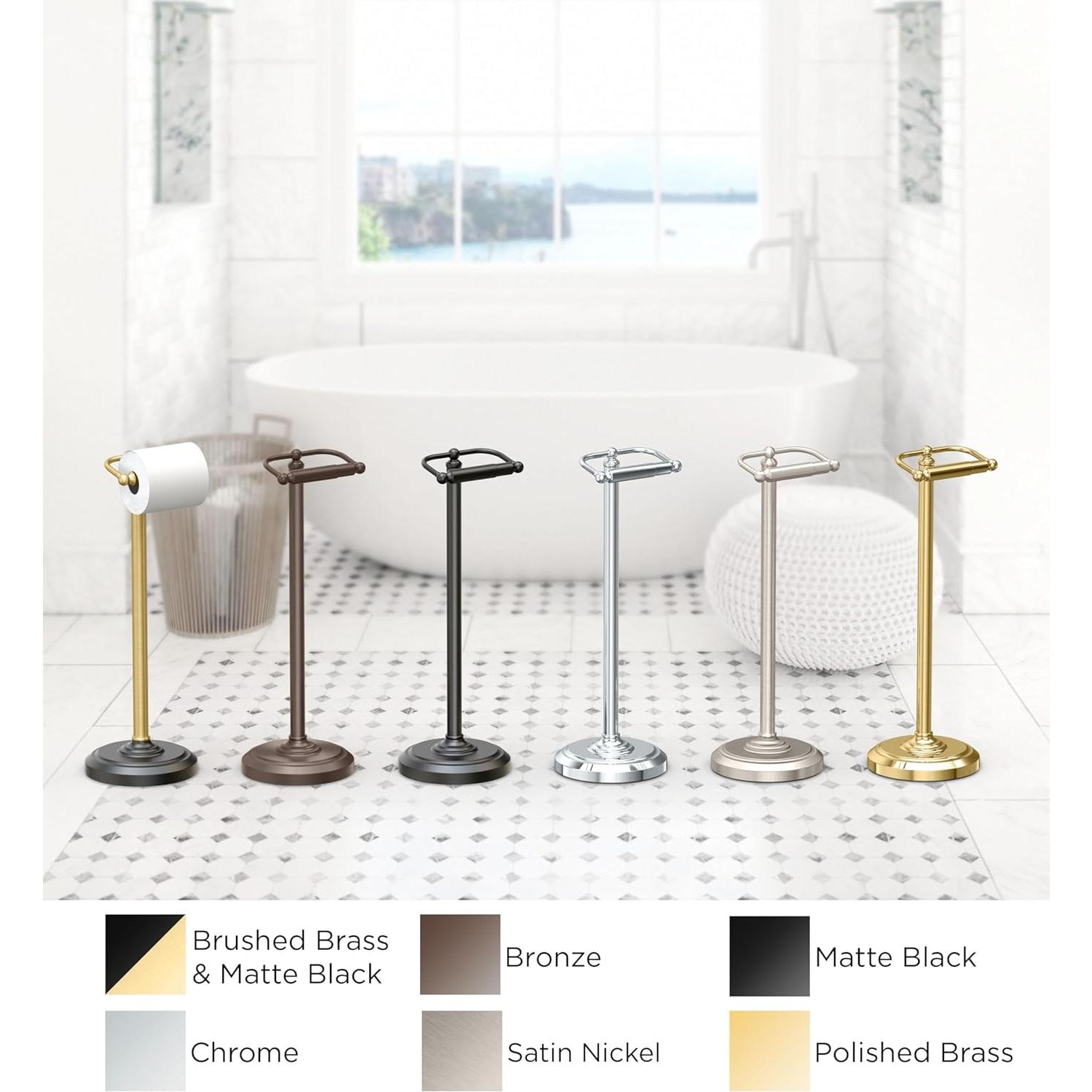 Soporte de Papel Higiénico Independiente Gatco 1436MX Negro Mate