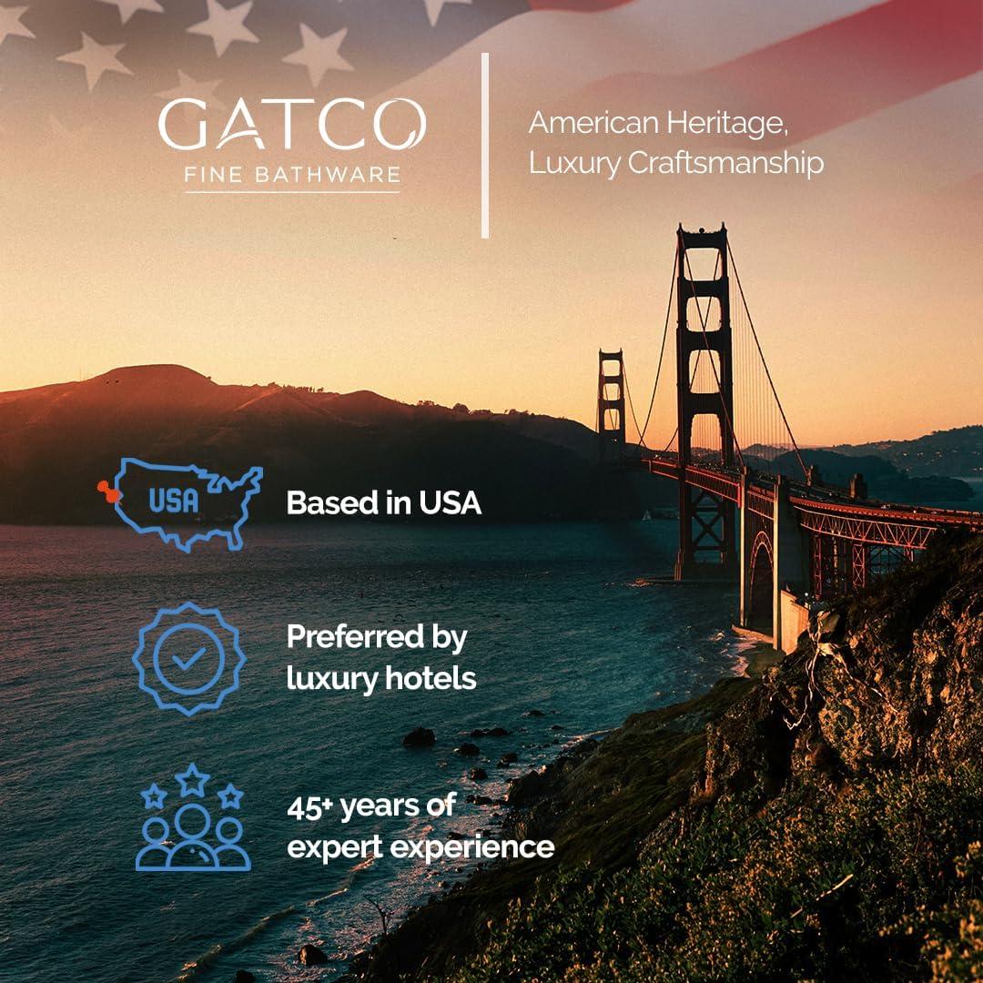 Soporte de Papel Higiénico Independiente Gatco 1436MX Negro Mate