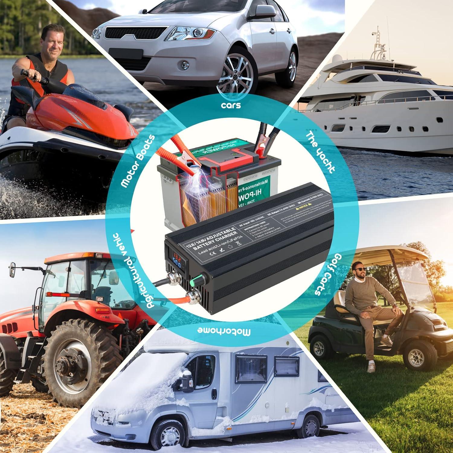 Cargador de Batería 14.6V 50A Lifepo4 Inteligente