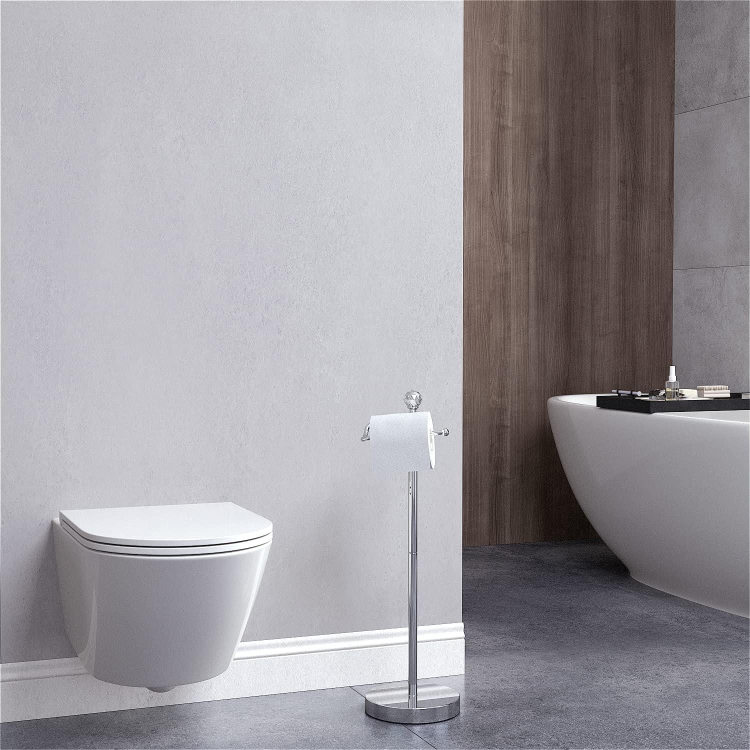 Soporte de Papel Higiénico ROLABAM de Pie con Reserva 62 cm