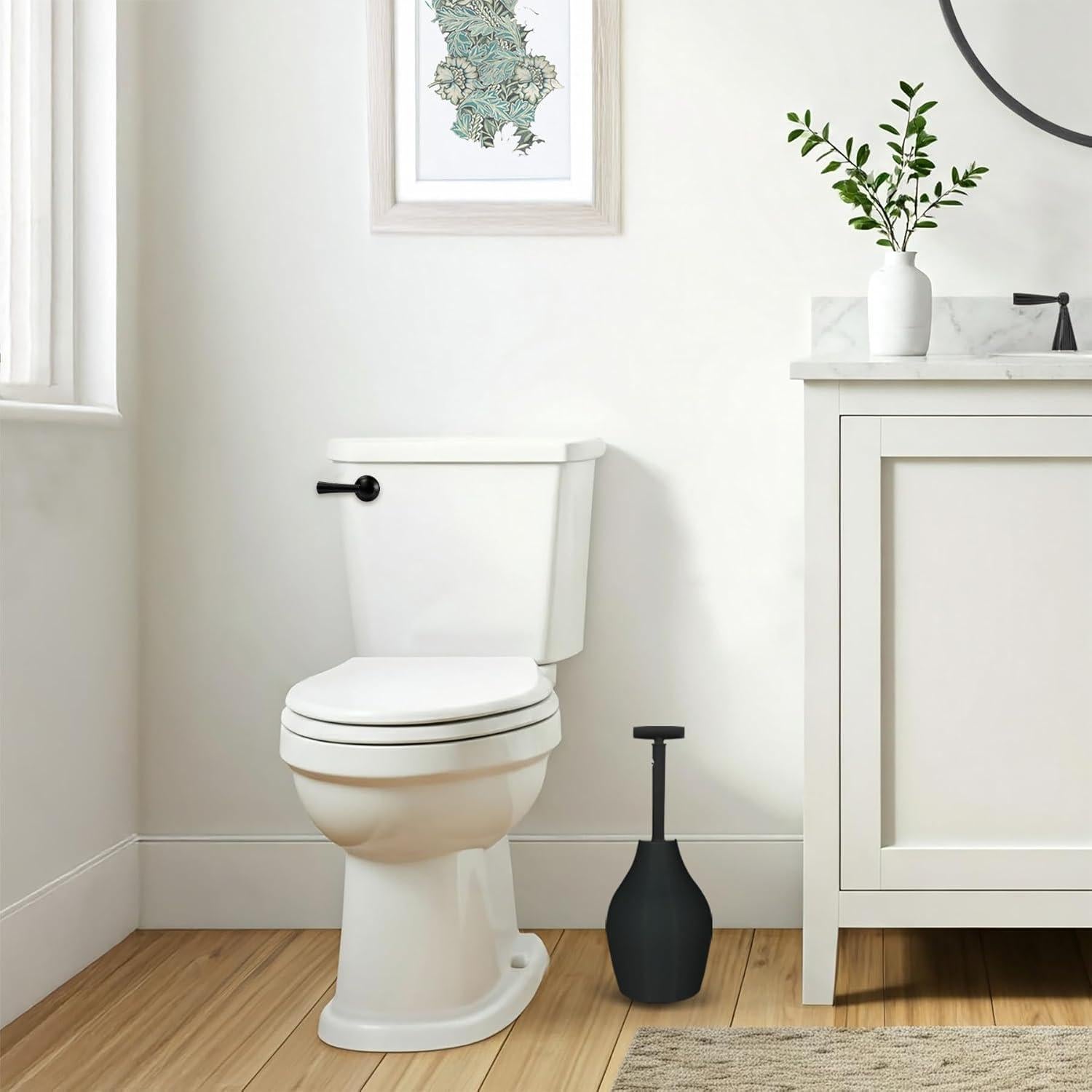 Desatascador de Inodoro Korky BeehiveMAX 97-5B con Soporte Negro