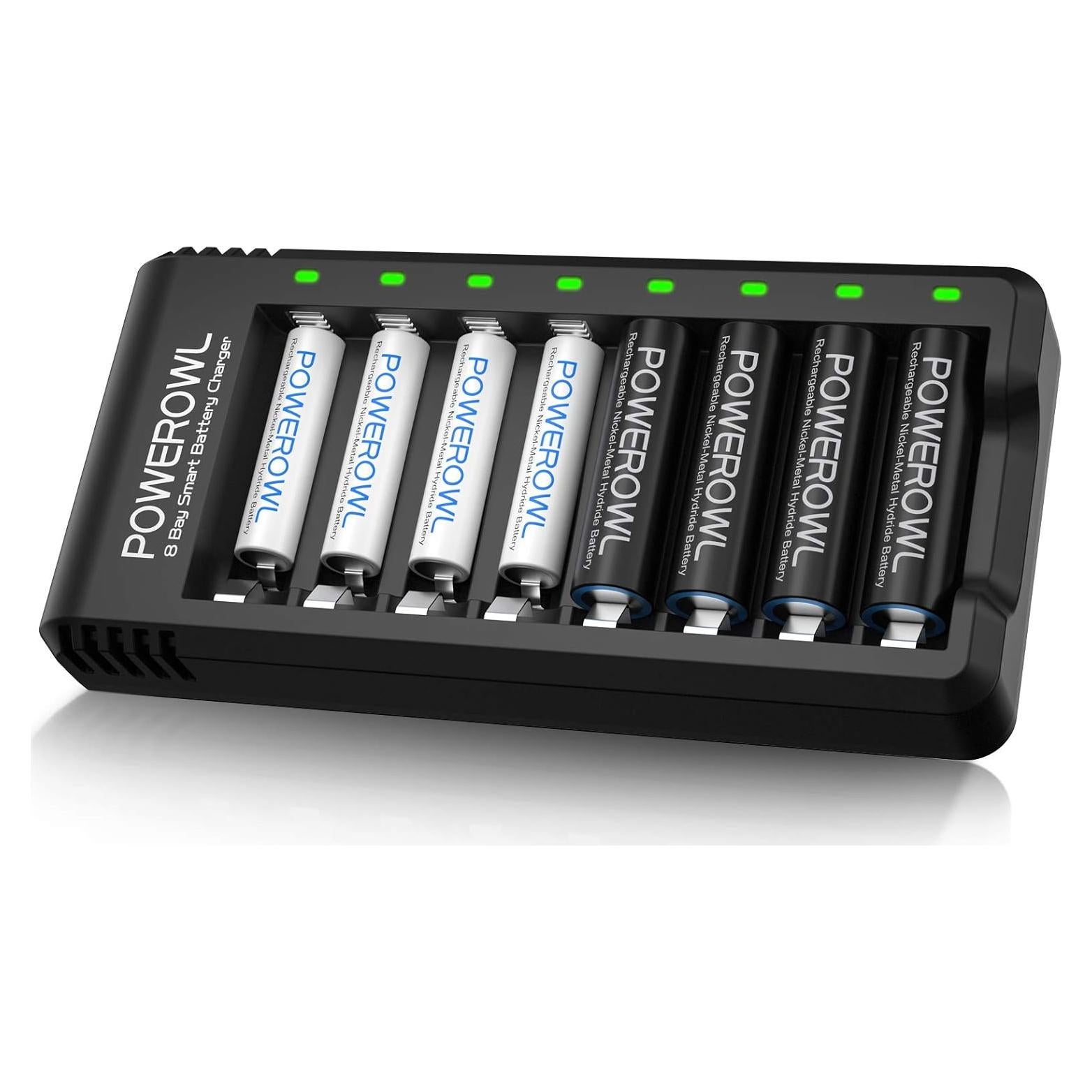 Baterías recargables POWEROWL AA 2800mAh y AAA 1000mAh