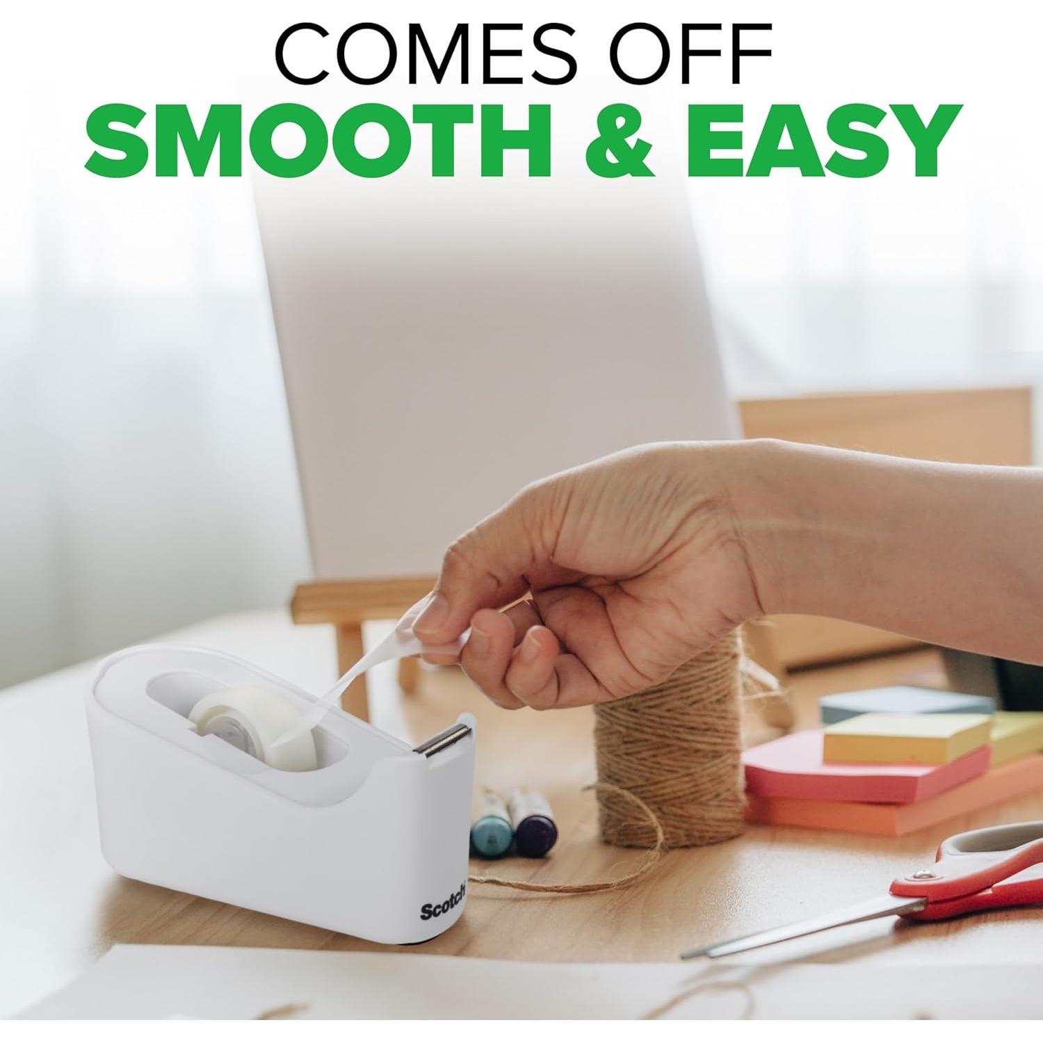 Dispensador de Cinta Scotch Classic Blanco con Cinta Mágica 1.9 cm